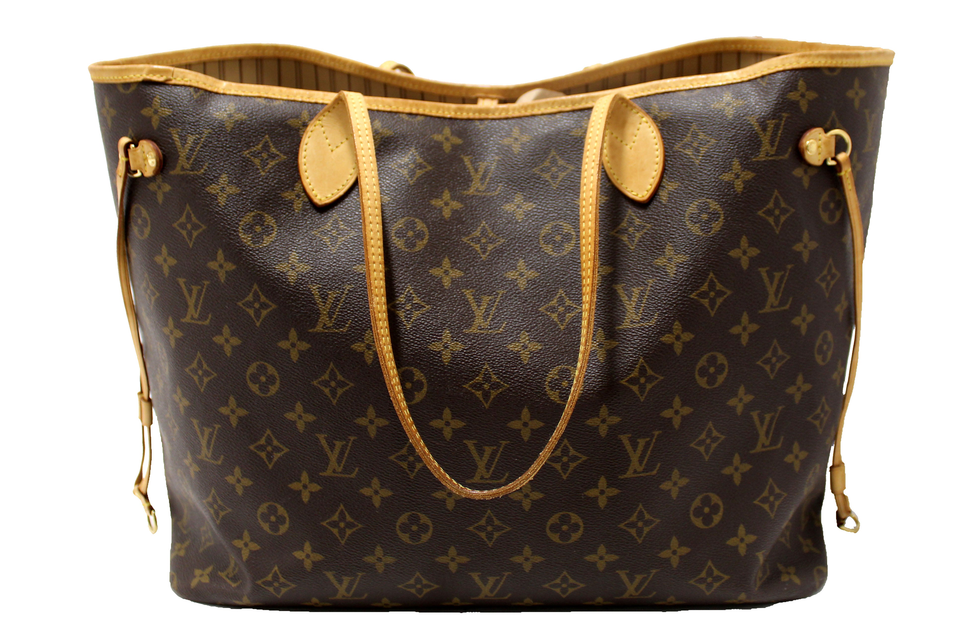 Authentic Louis Vuitton Classic Monogram Neverfull GM Tote Shoulder Bag