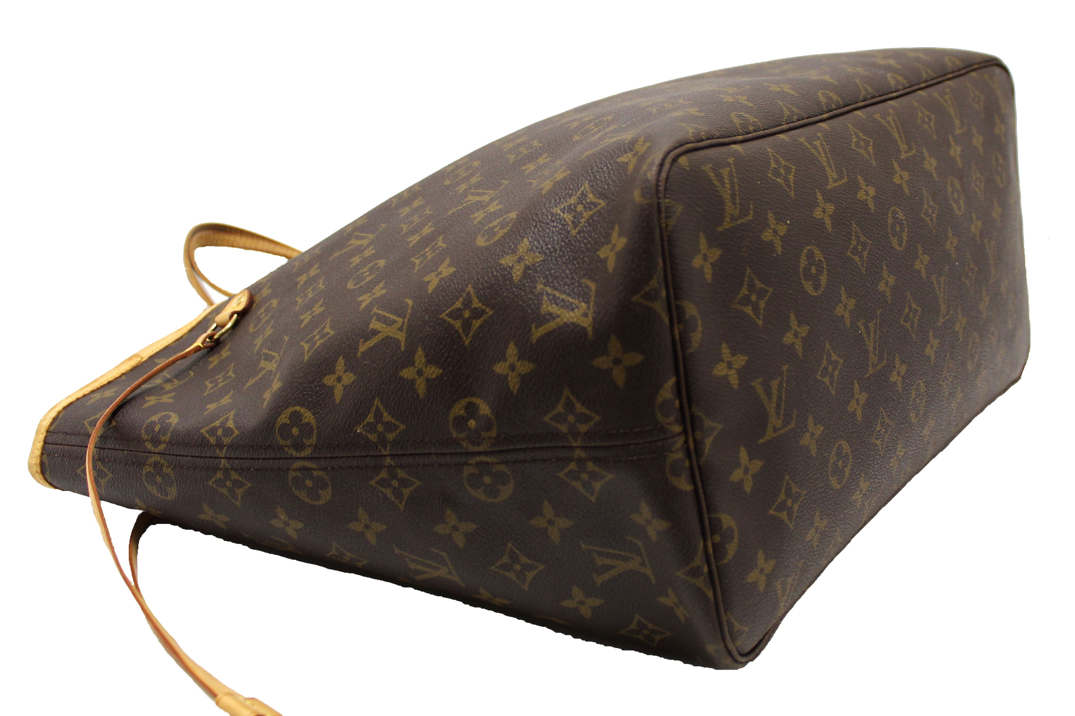 Authentic Louis Vuitton Classic Monogram Neverfull GM Tote Shoulder Bag