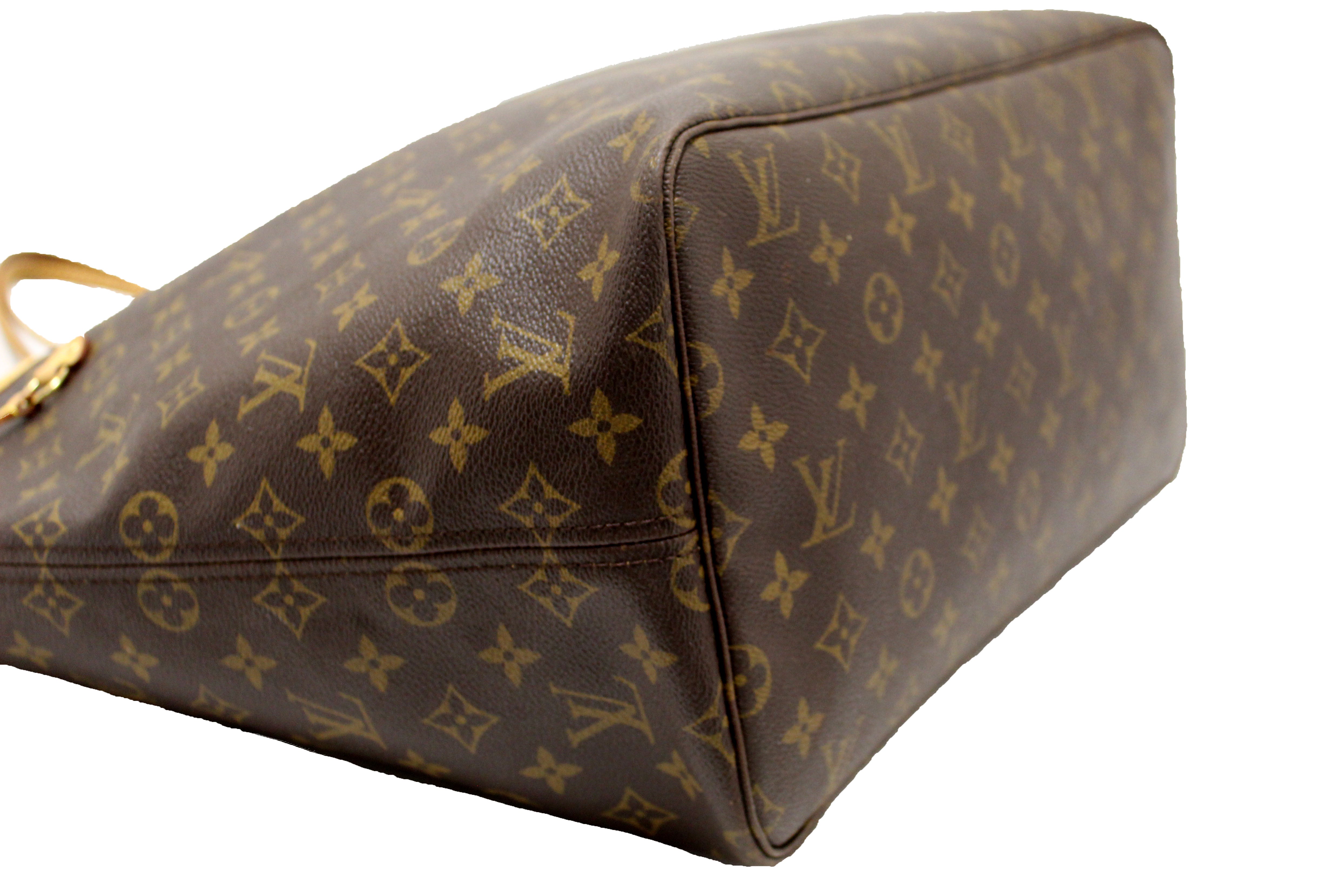 Authentic Louis Vuitton Classic Monogram Neverfull GM Tote Shoulder Bag