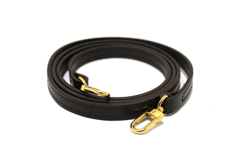 Authentic Louis Vuitton Brown Leather Bag Strap