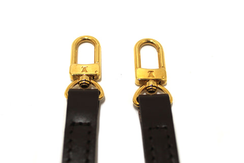 Authentic Louis Vuitton Brown Leather Bag Strap