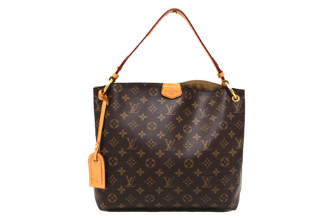 Authentic Louis Vuitton Classic Monogram Graceful PM Hobo Shoulder Bag