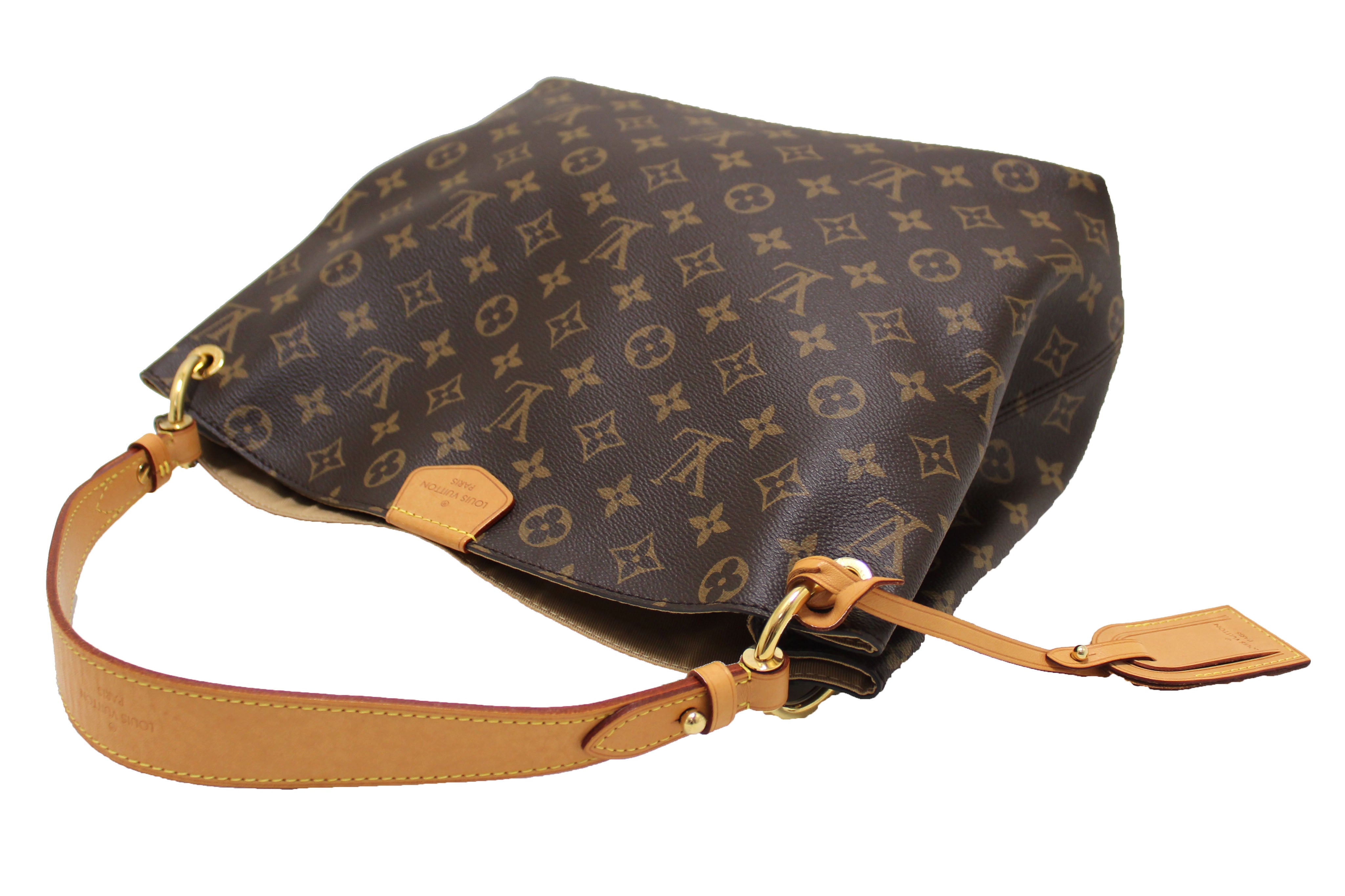 Authentic Louis Vuitton Classic Monogram Graceful PM Hobo Shoulder Bag