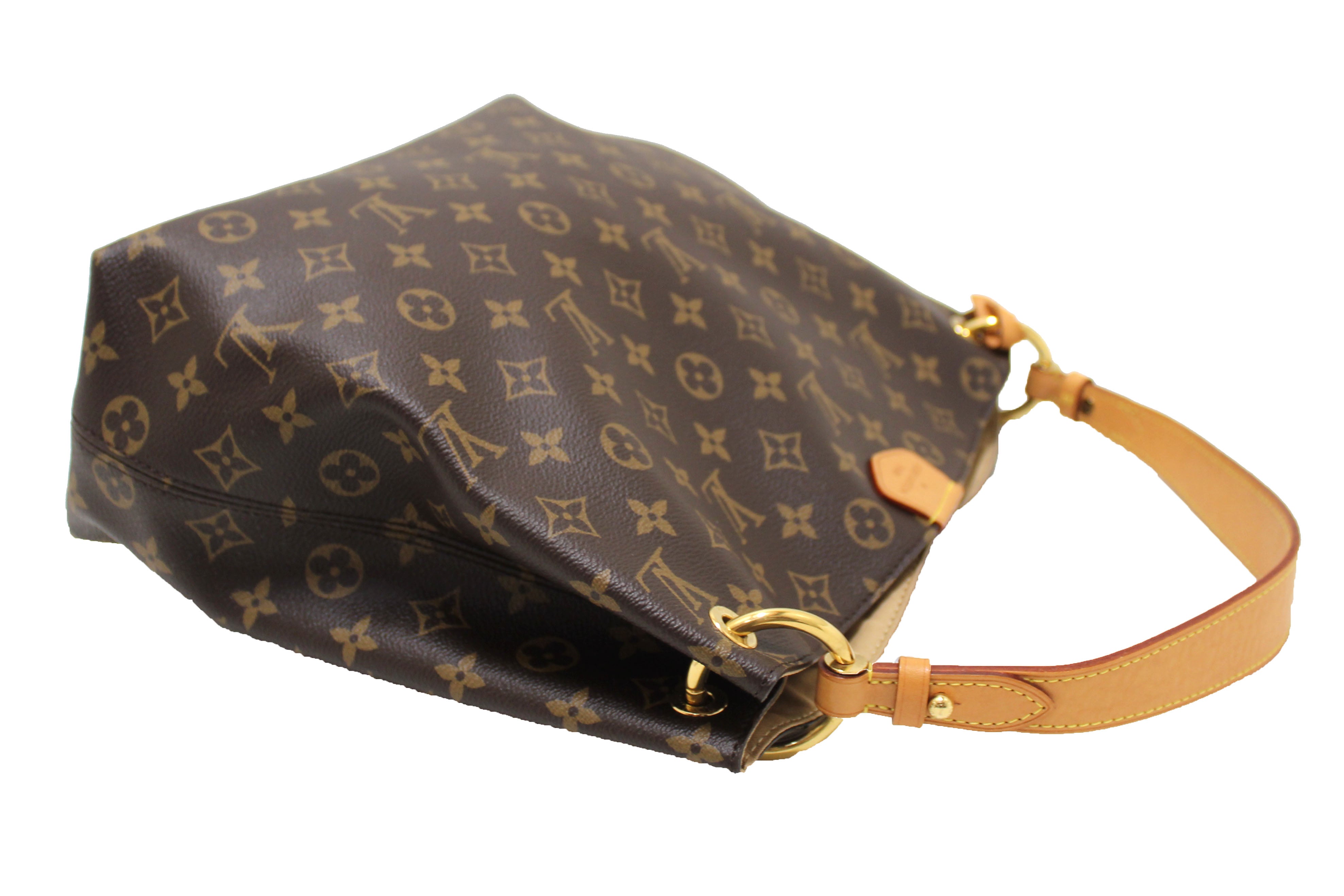 Authentic Louis Vuitton Classic Monogram Graceful PM Hobo Shoulder Bag