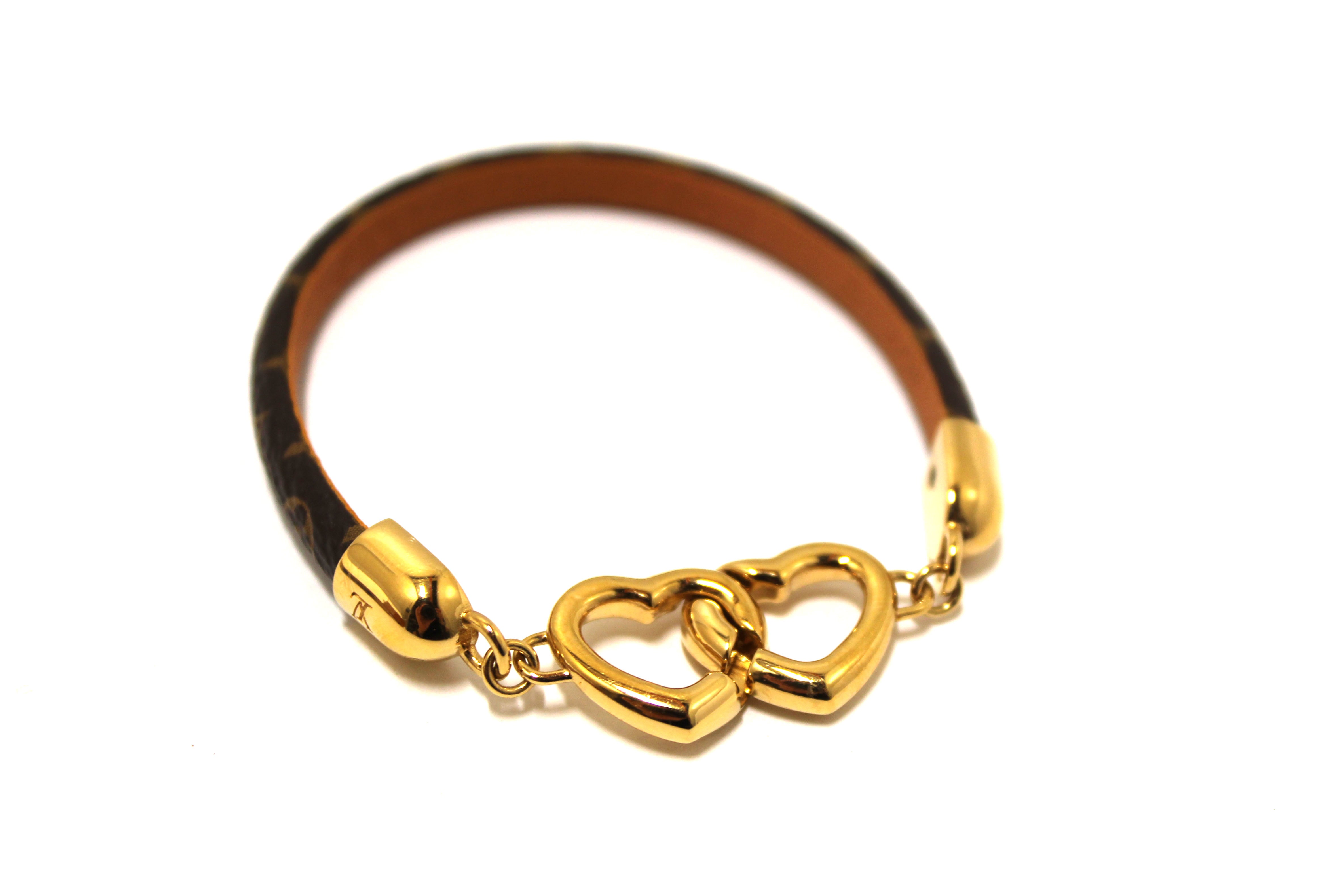 Authentic Louis Vuitton Monogram Say Yes Bracelet Size 17