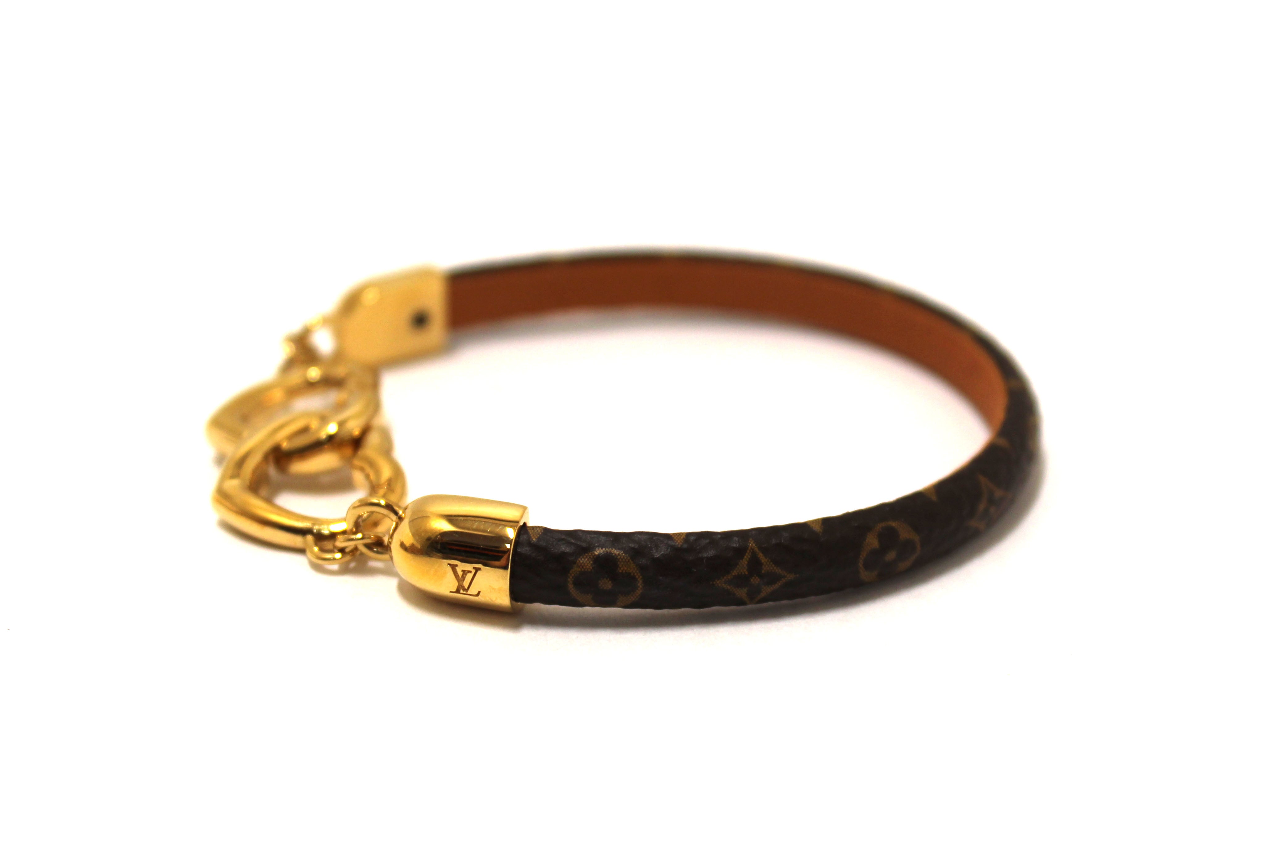 Authentic Louis Vuitton Monogram Say Yes Bracelet Size 17