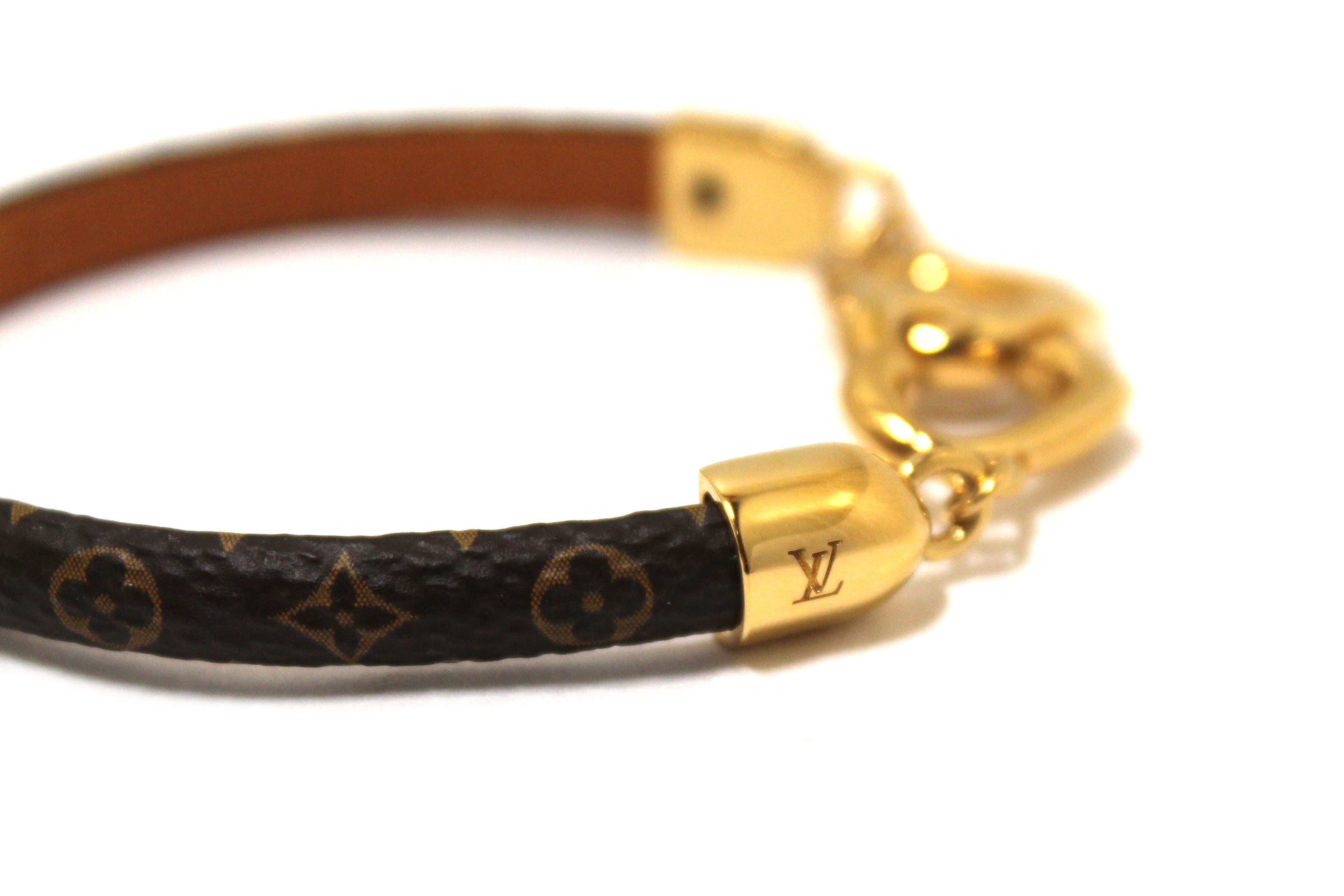 Authentic Louis Vuitton Monogram Say Yes Bracelet Size 17
