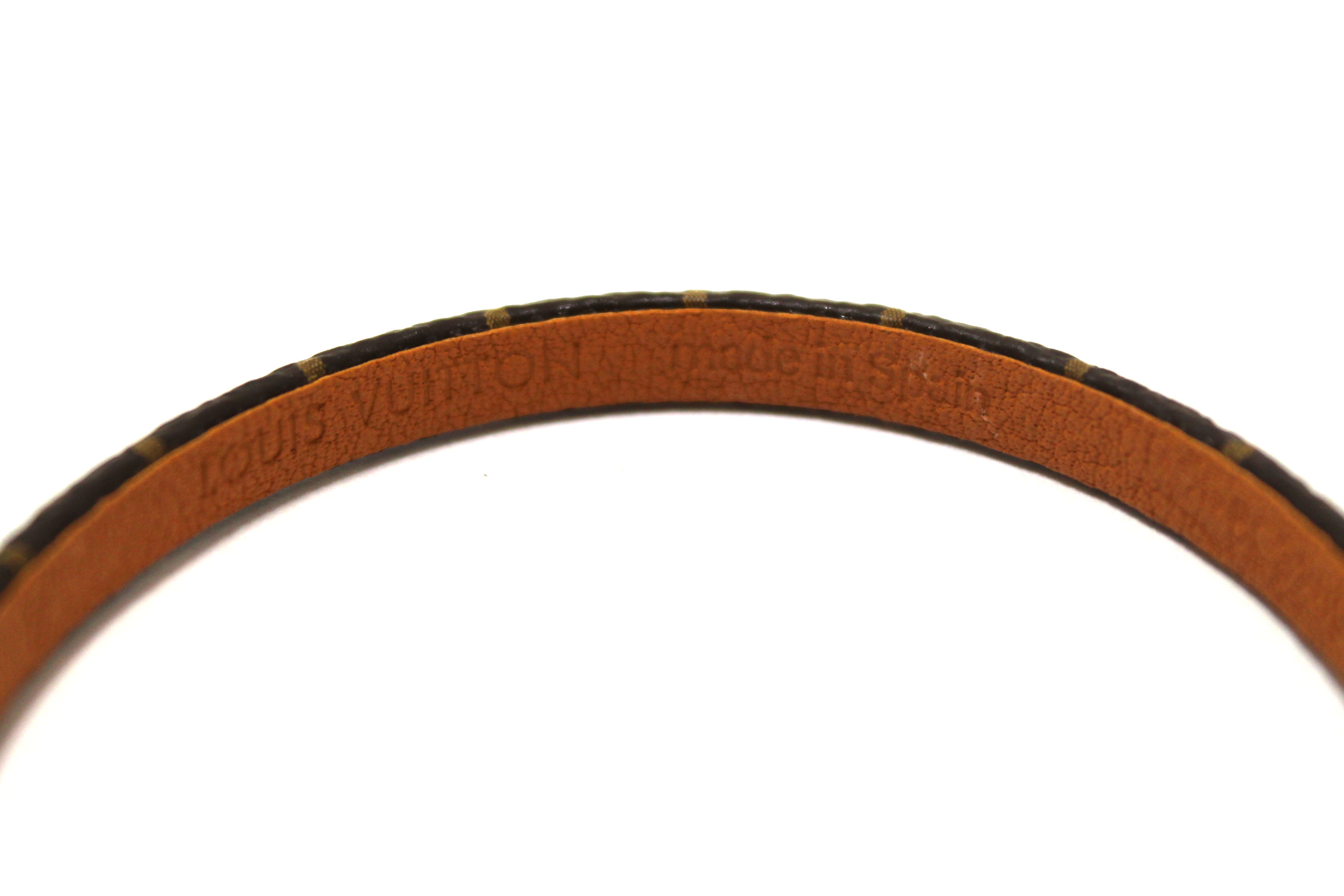 Authentic Louis Vuitton Monogram Say Yes Bracelet Size 17