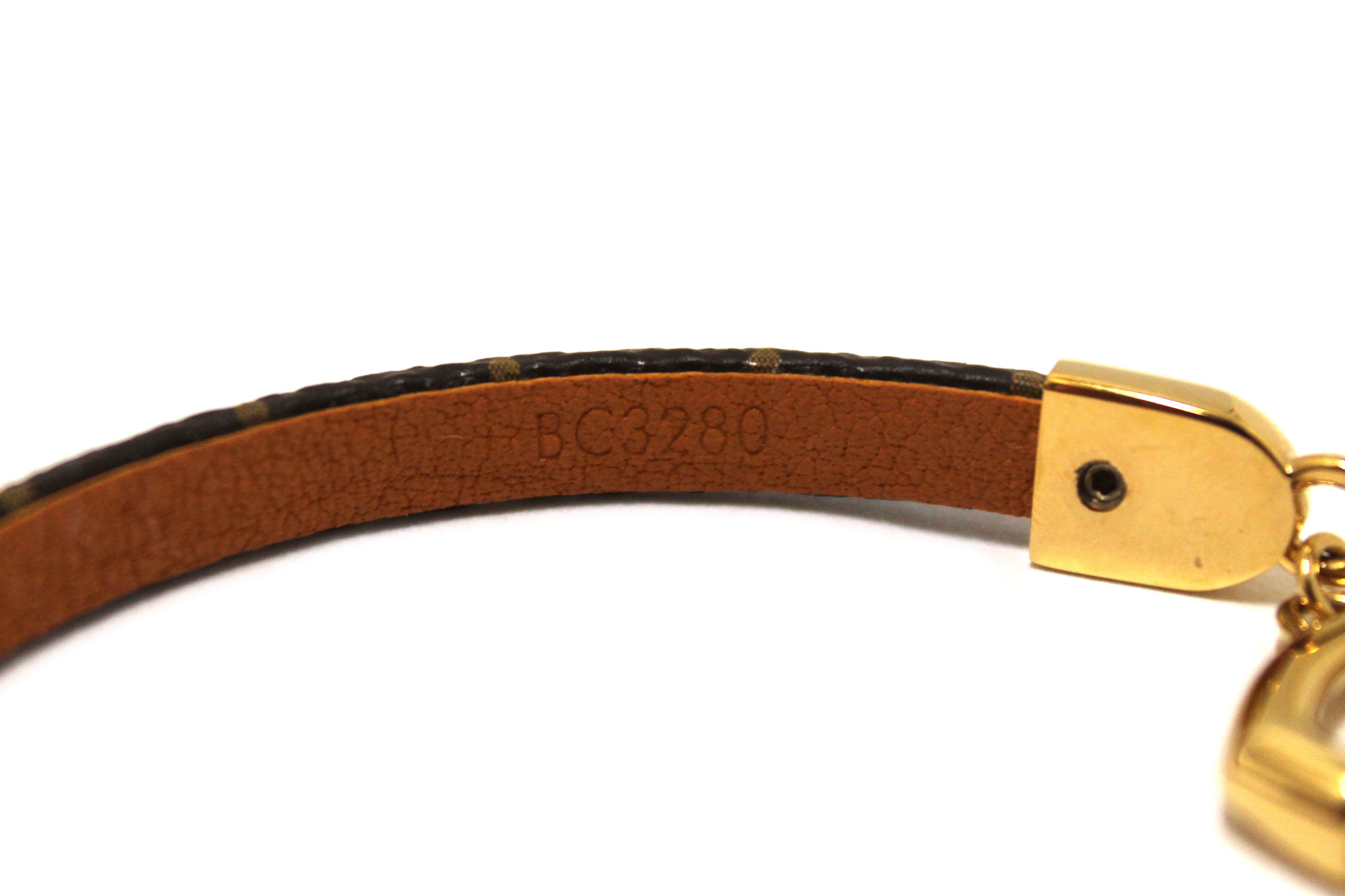 Authentic Louis Vuitton Monogram Say Yes Bracelet Size 17