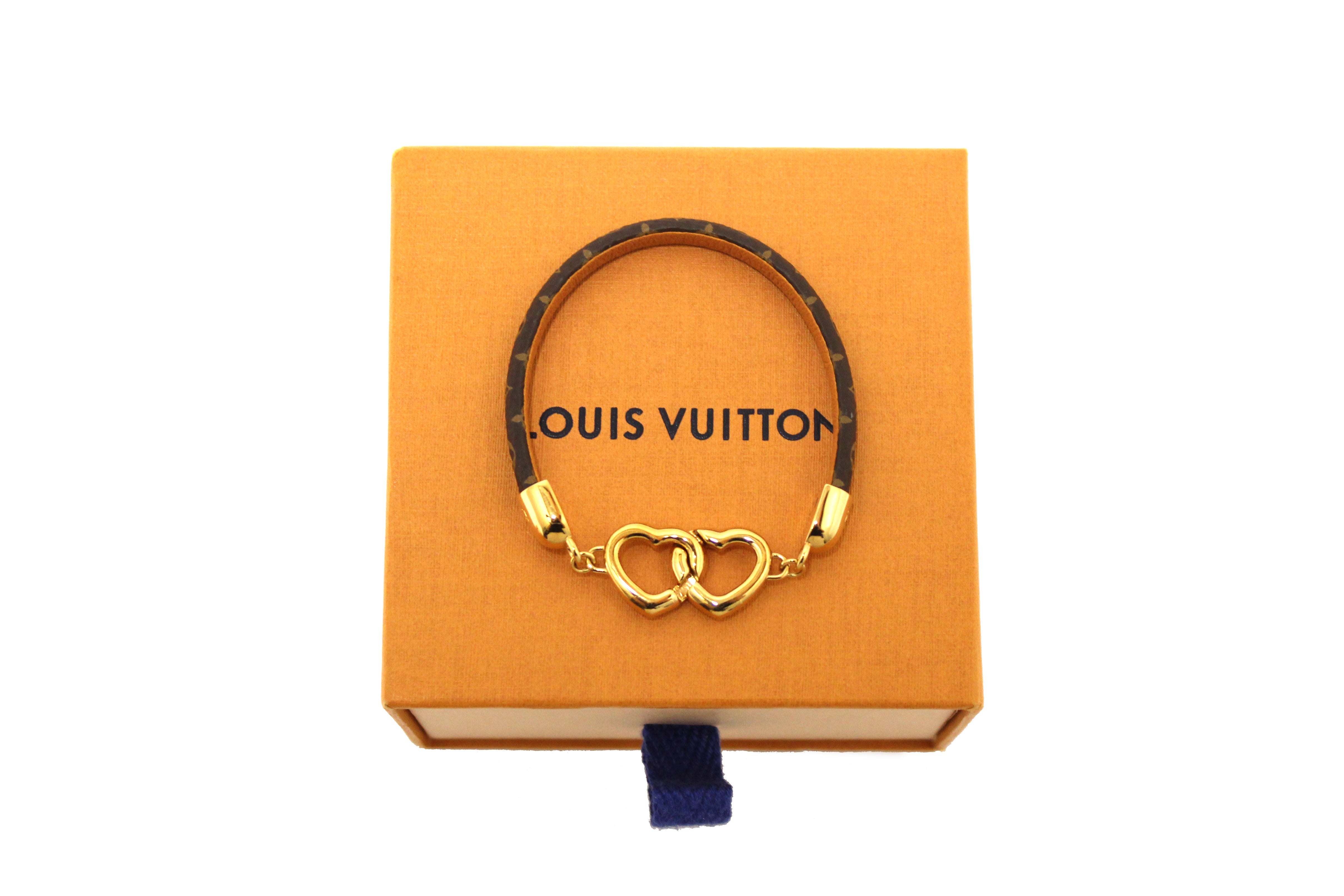 Authentic Louis Vuitton Monogram Say Yes Bracelet Size 17