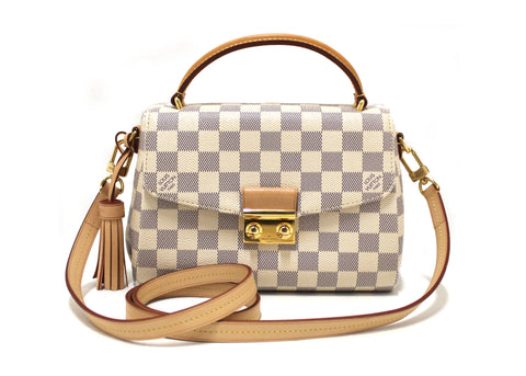 Authentic Louis Vuitton Damier Azur Croisette Handbag/Messenger Bag