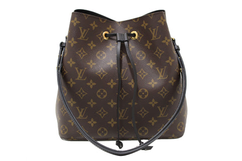 Authentic Louis Vuitton Classic Monogram Black NeoNoe Shoulder Bag