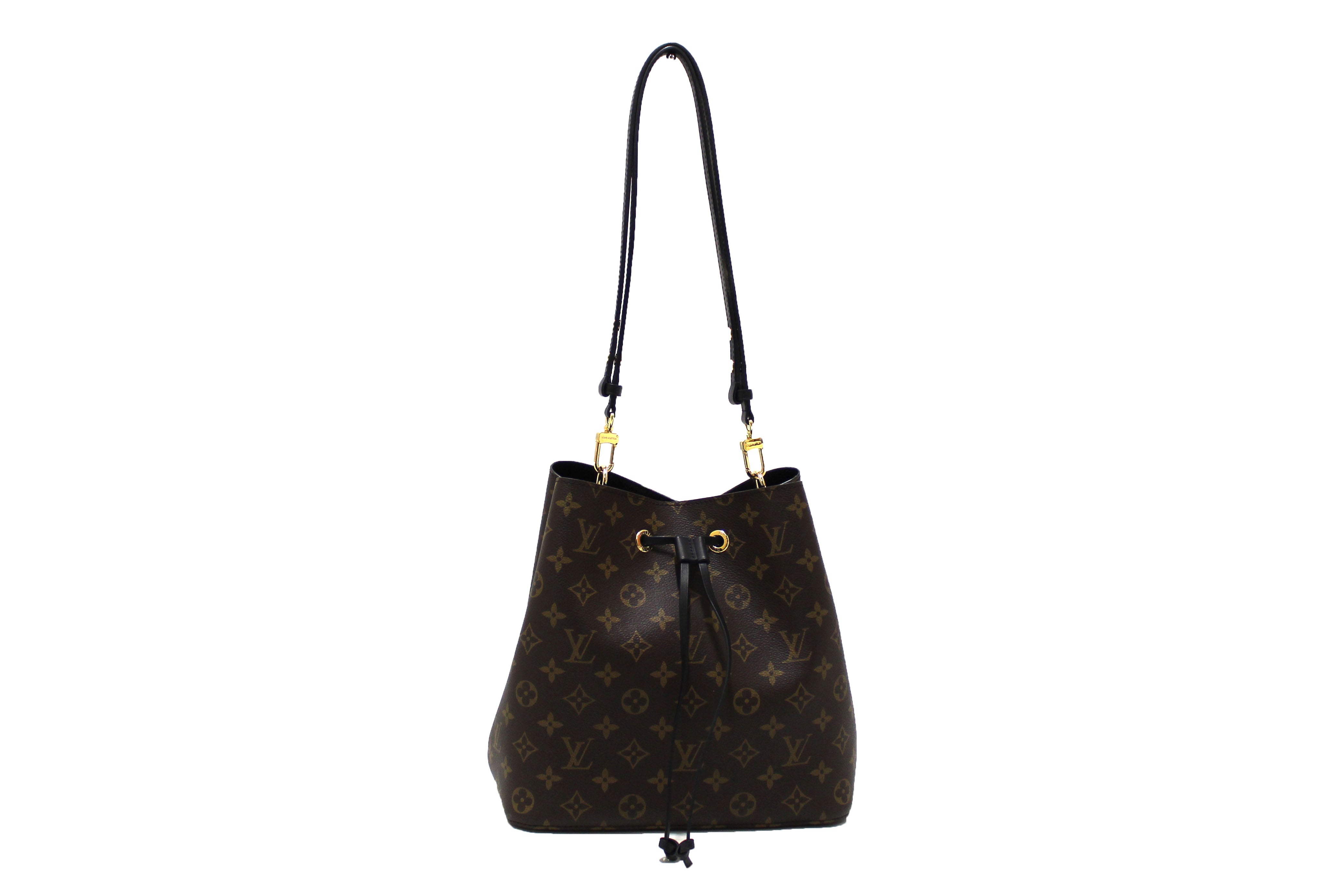 Authentic Louis Vuitton Classic Monogram Black NeoNoe Shoulder Bag