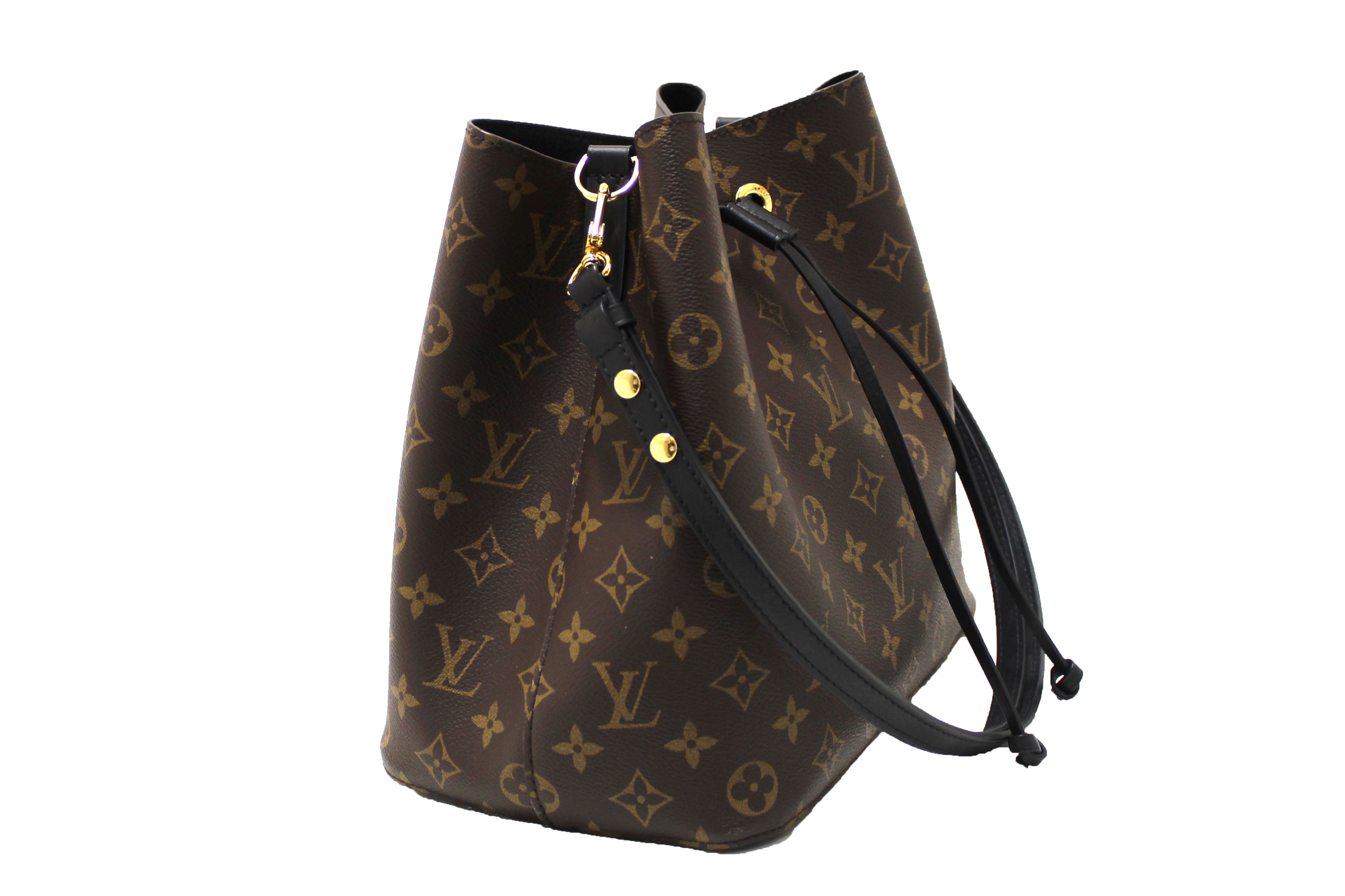 Authentic Louis Vuitton Classic Monogram Black NeoNoe Shoulder Bag