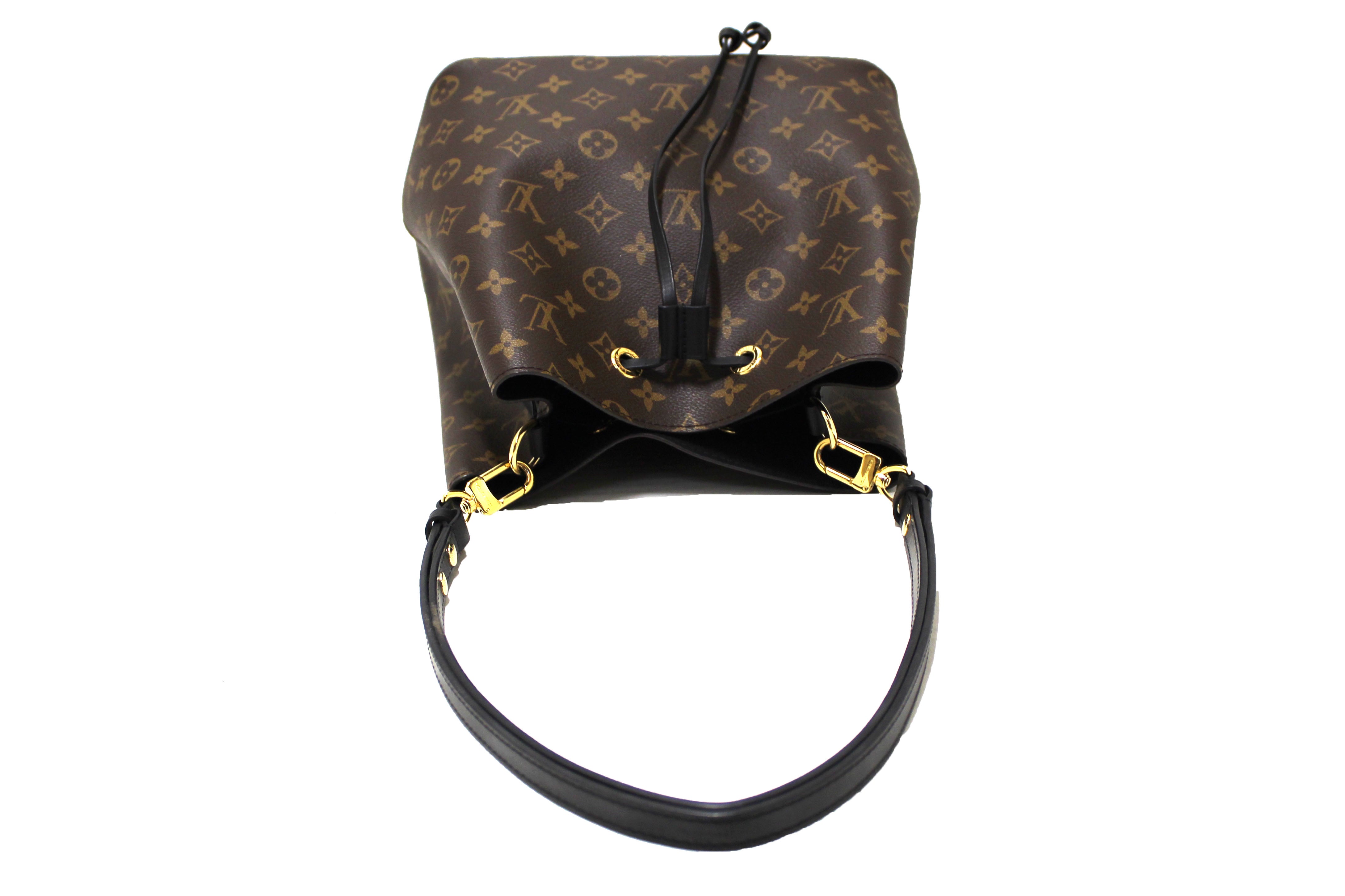 Authentic Louis Vuitton Classic Monogram Black NeoNoe Shoulder Bag