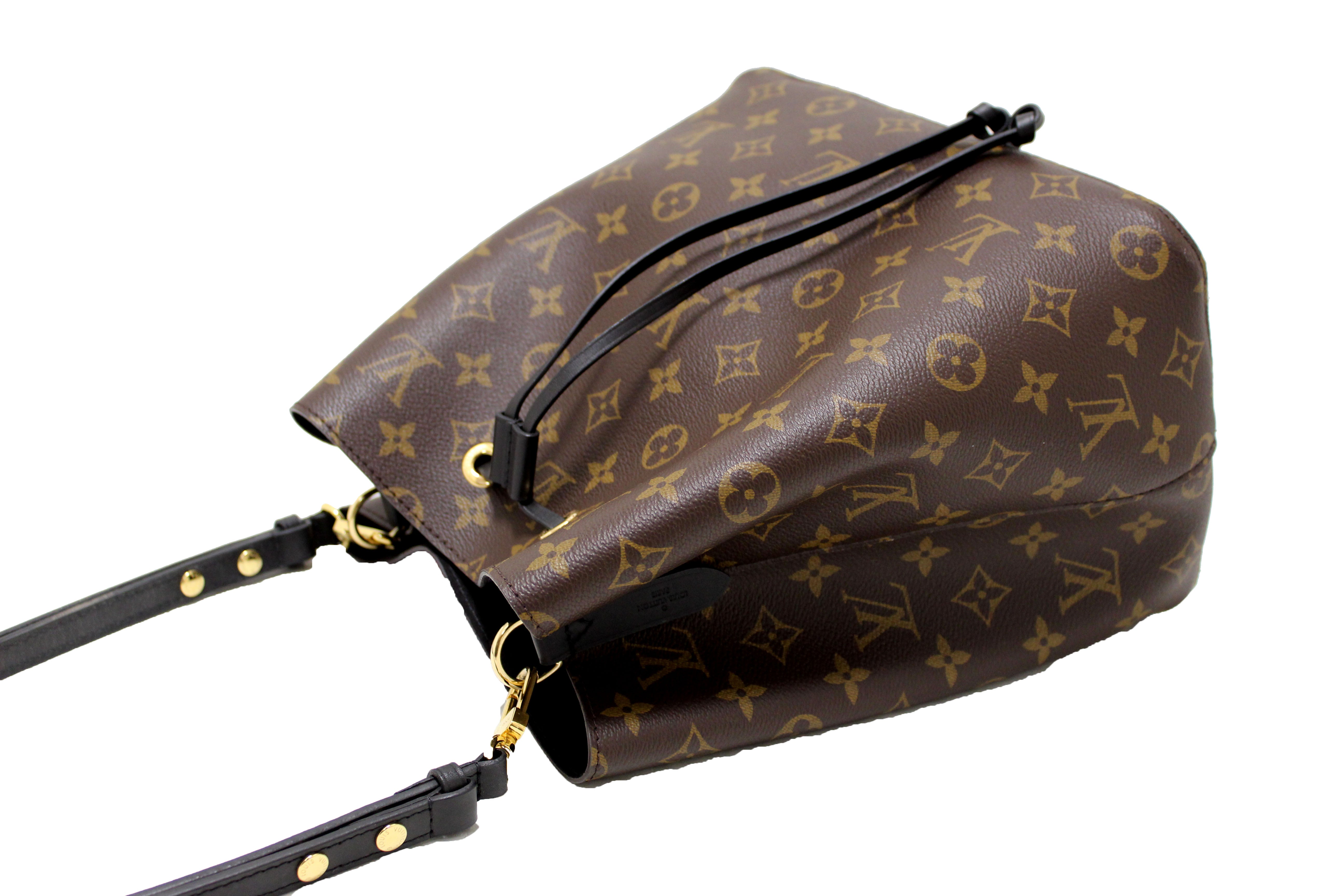 Authentic Louis Vuitton Classic Monogram Black NeoNoe Shoulder Bag