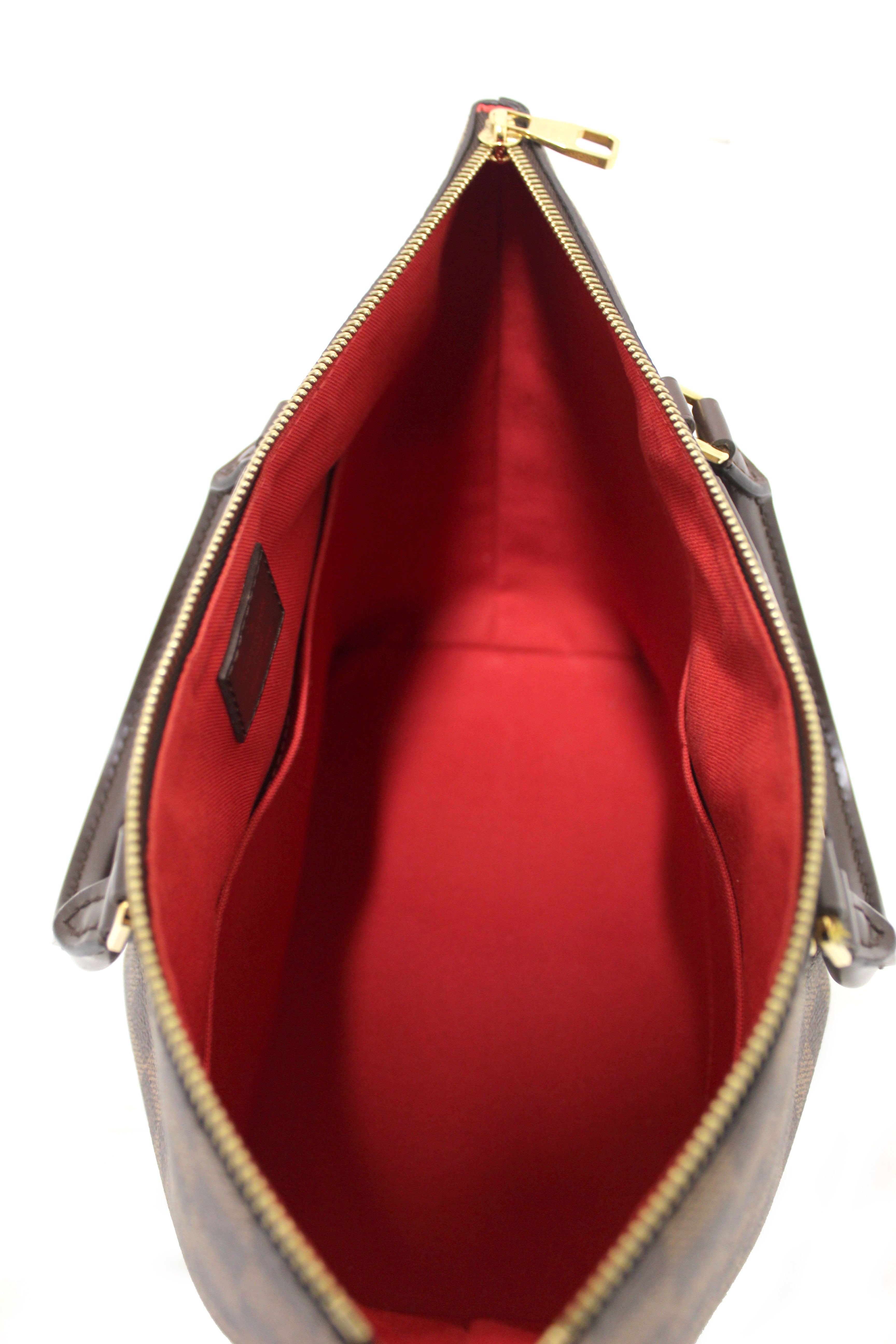 Authentic Louis Vuitton Damier Ebene Canvas Siena MM Handbag