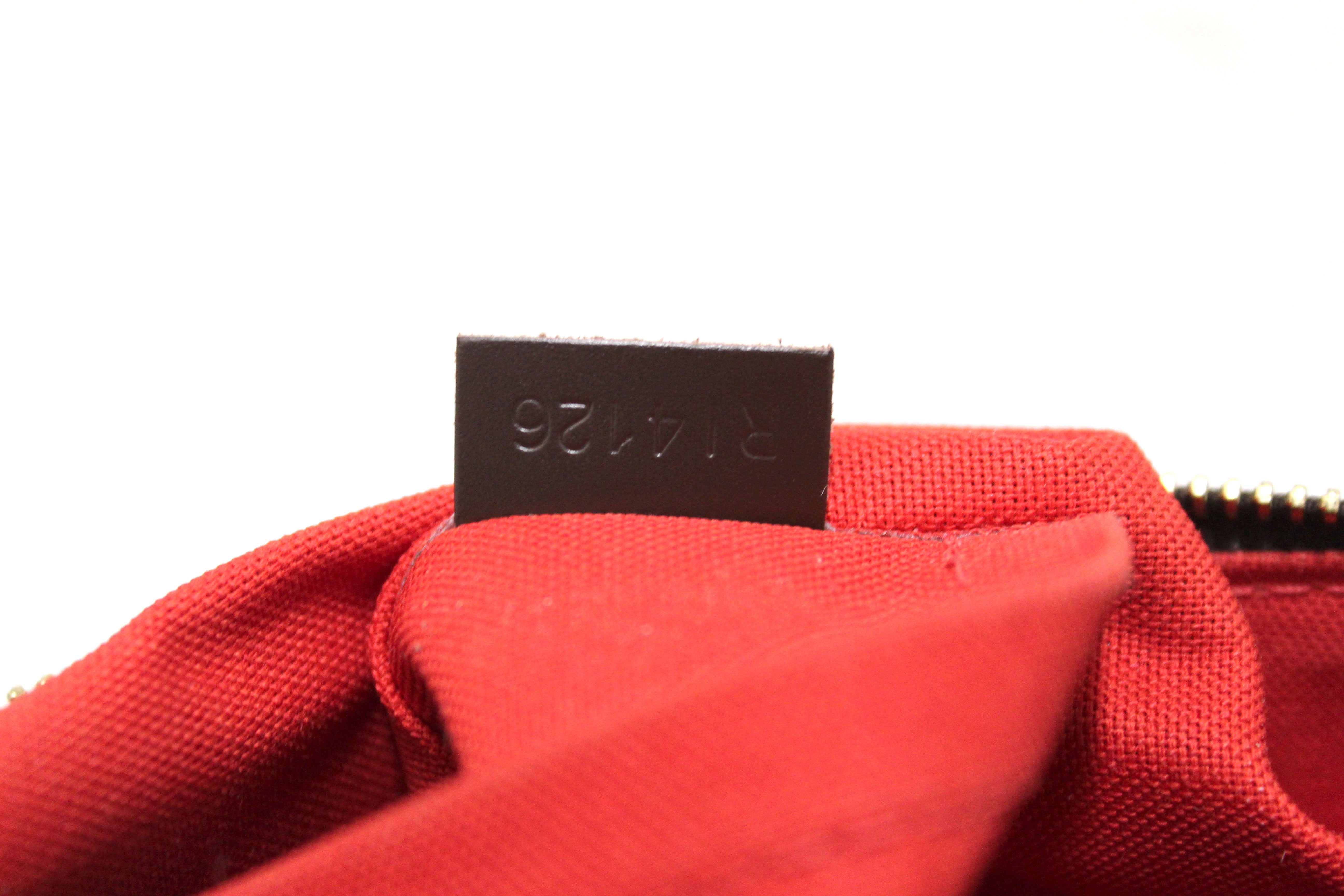 Authentic Louis Vuitton Damier Ebene Canvas Siena MM Handbag