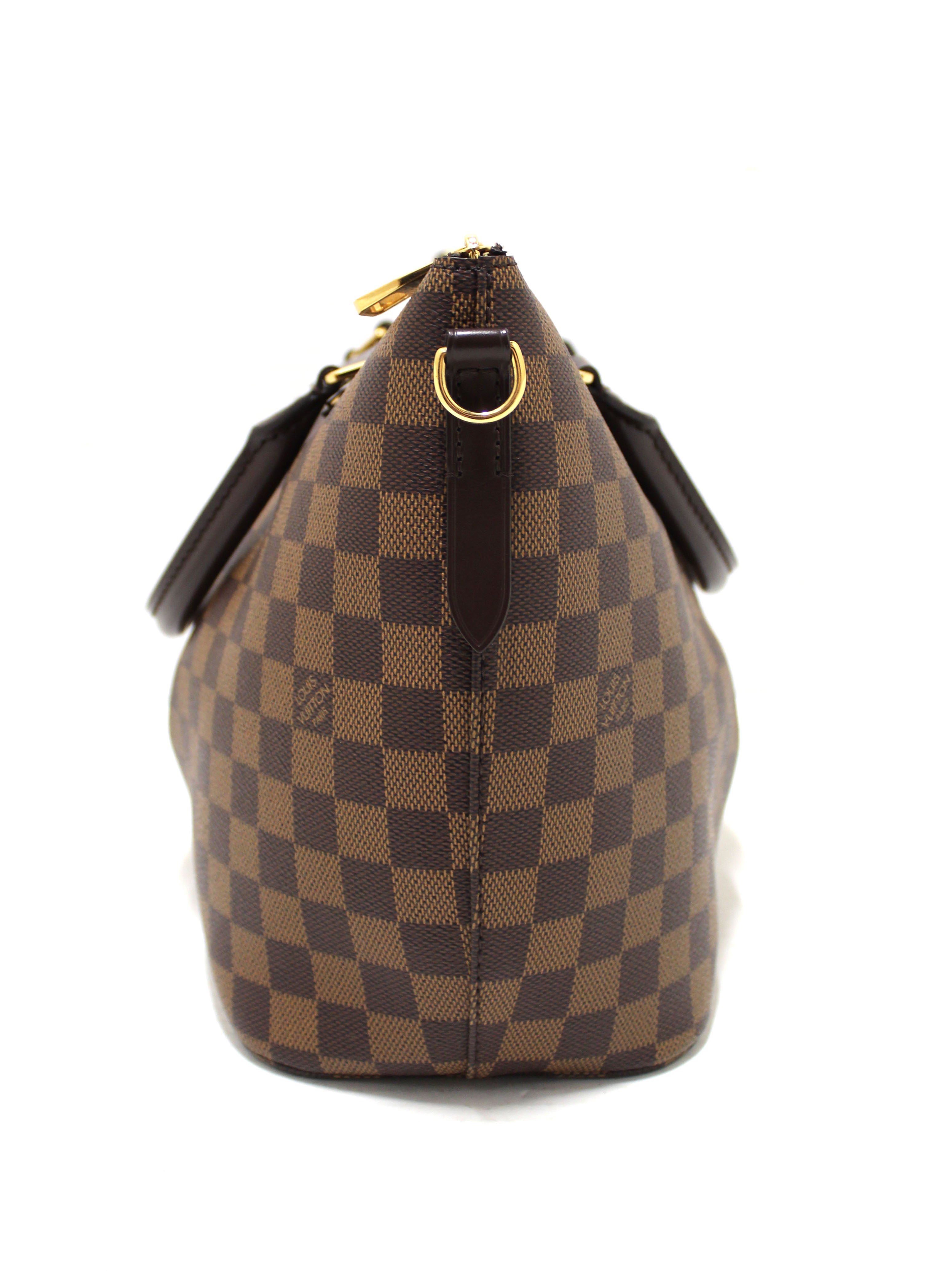 Authentic Louis Vuitton Damier Ebene Canvas Siena MM Handbag