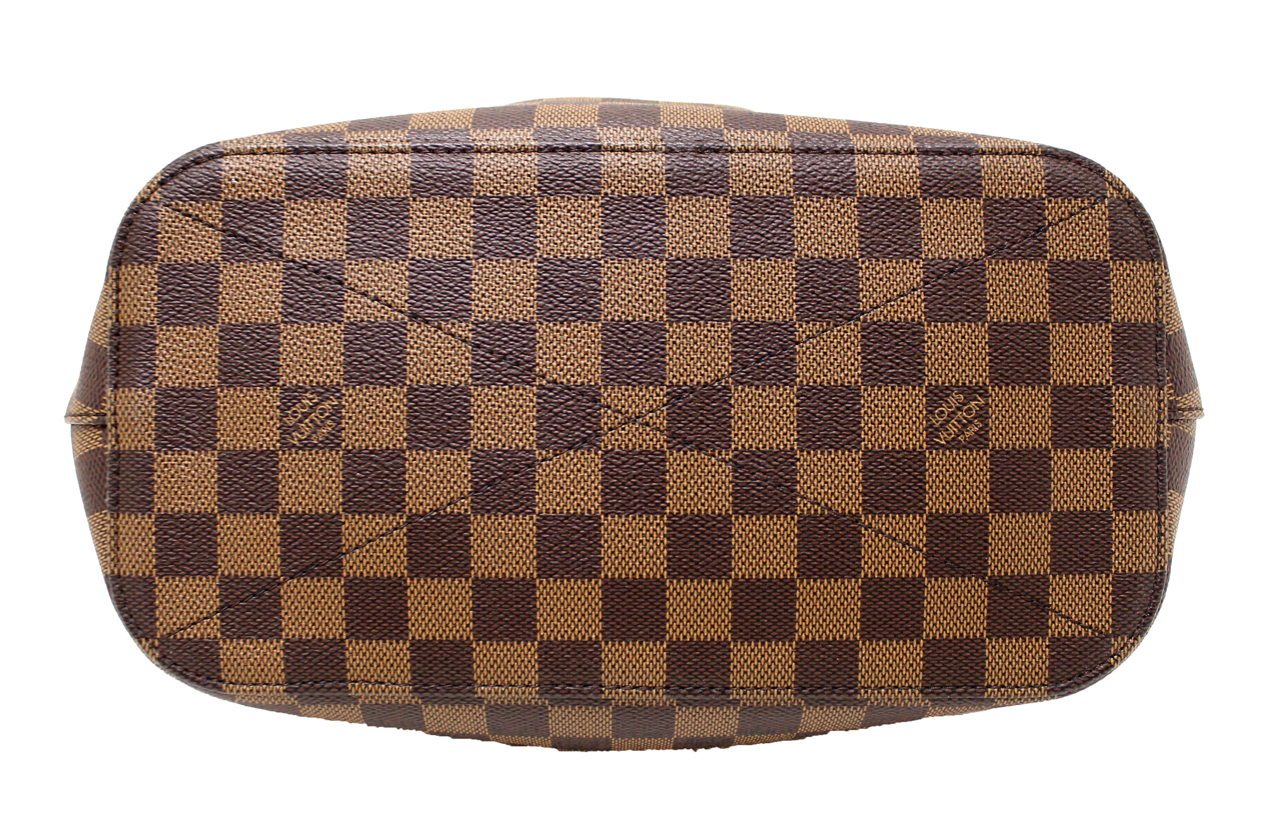 Authentic Louis Vuitton Damier Ebene Canvas Siena MM Handbag
