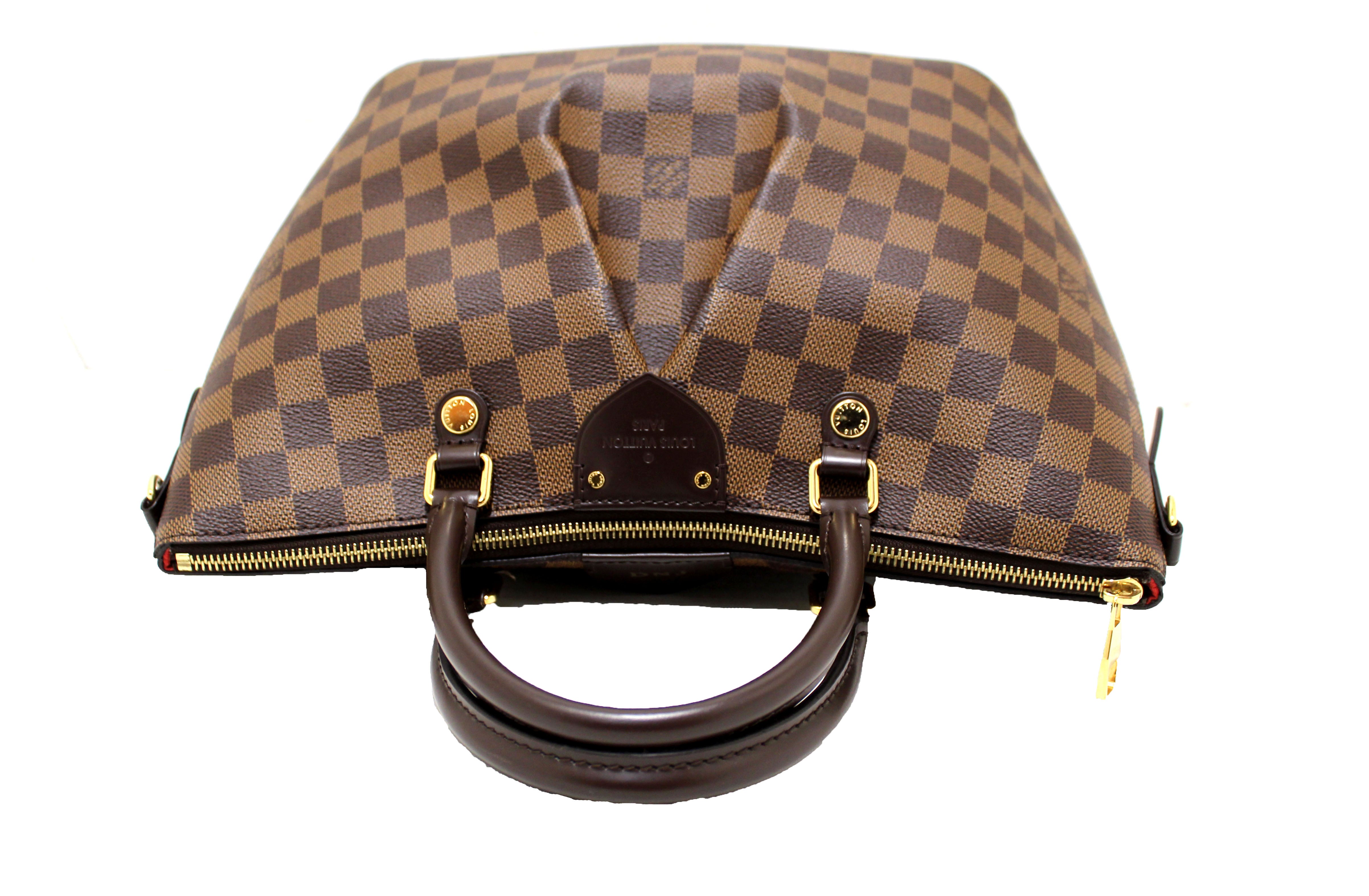 Authentic Louis Vuitton Damier Ebene Canvas Siena MM Handbag