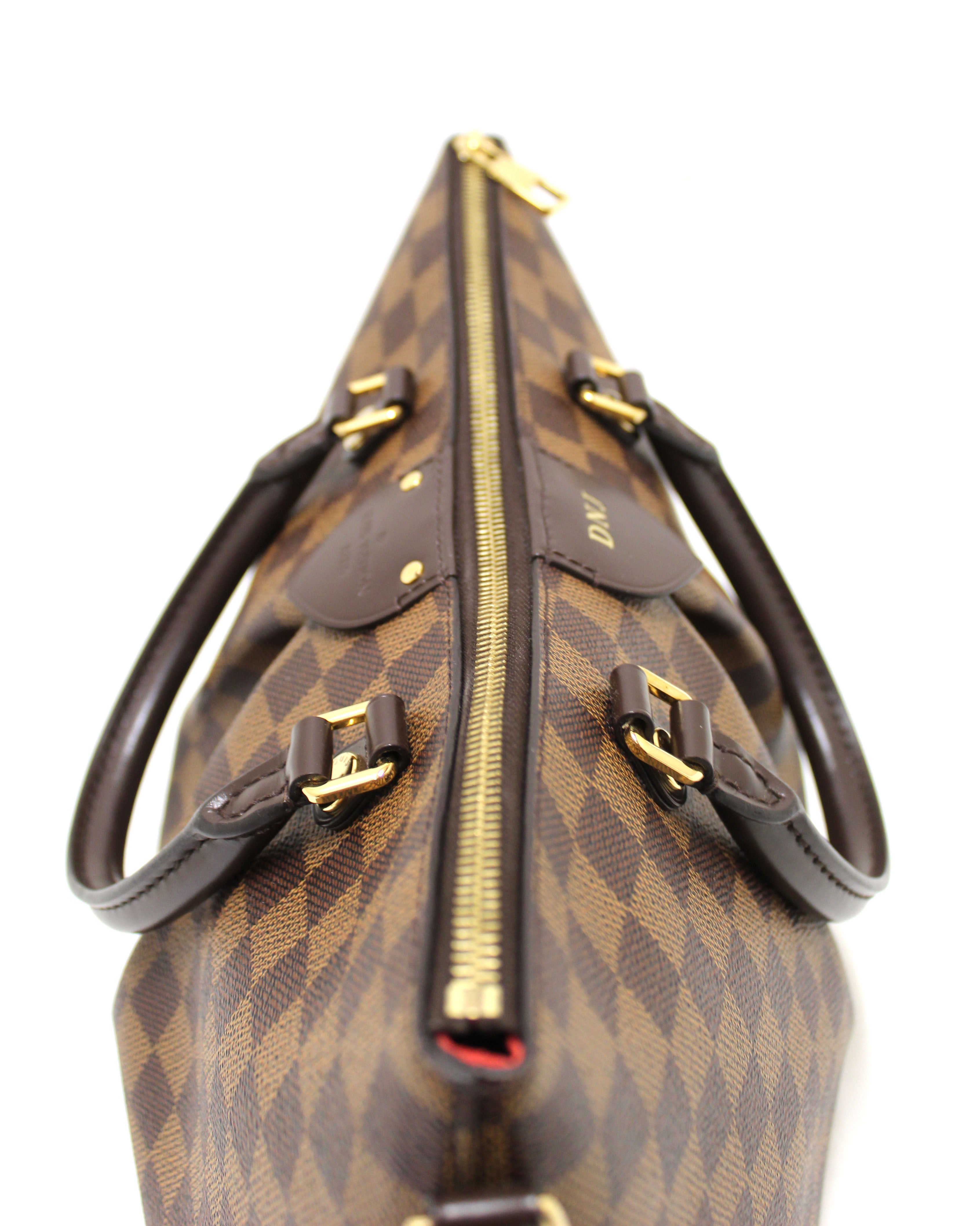 Authentic Louis Vuitton Damier Ebene Canvas Siena MM Handbag