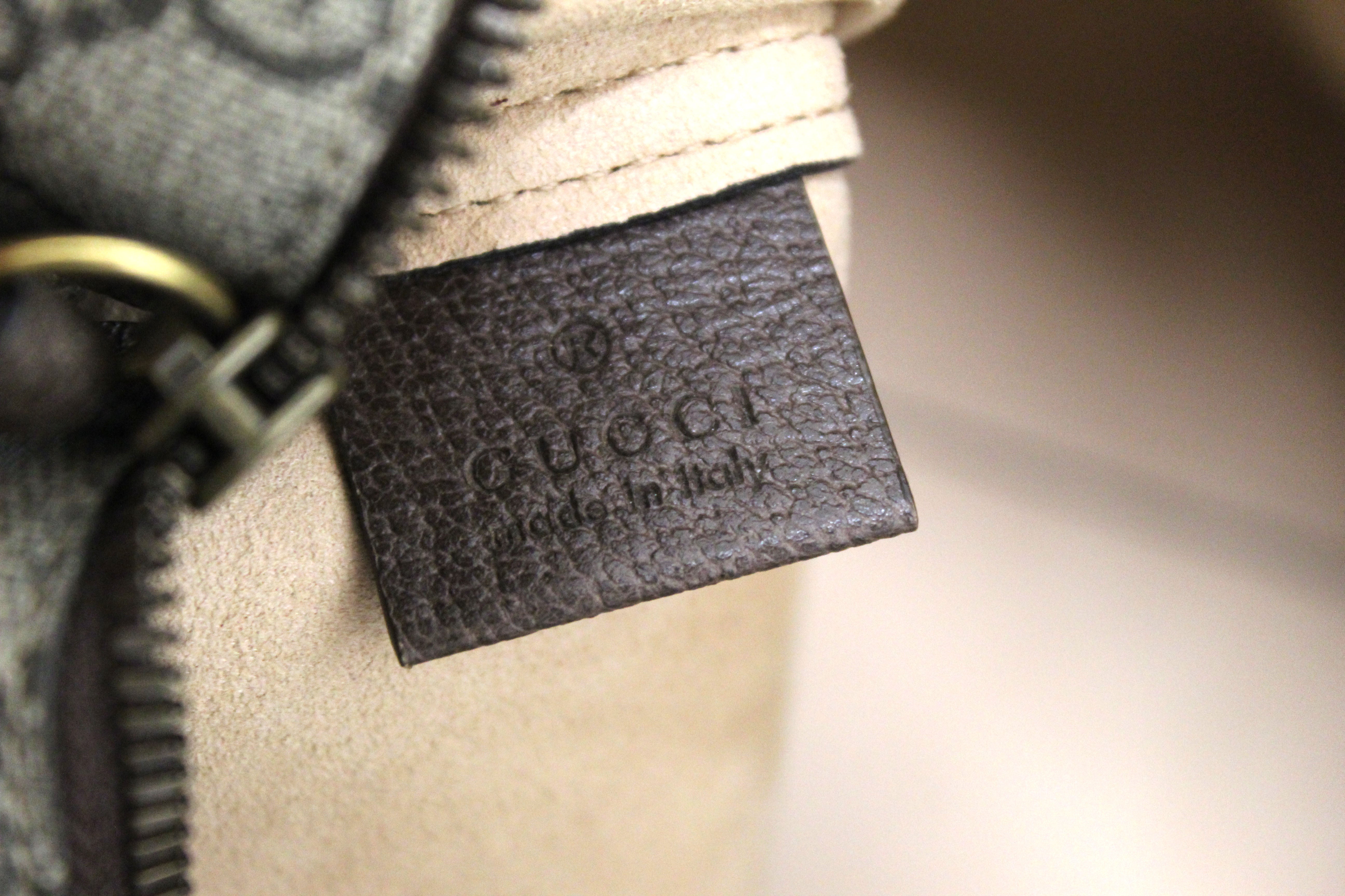 Authentic Gucci GG Supreme Canvas Ophidia Large Shoulder Tote Bag