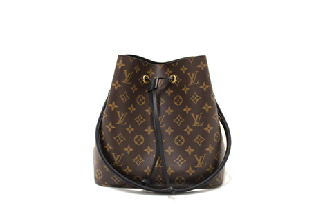 Authentic Louis Vuitton Classic Monogram Black NeoNoe Shoulder Bag