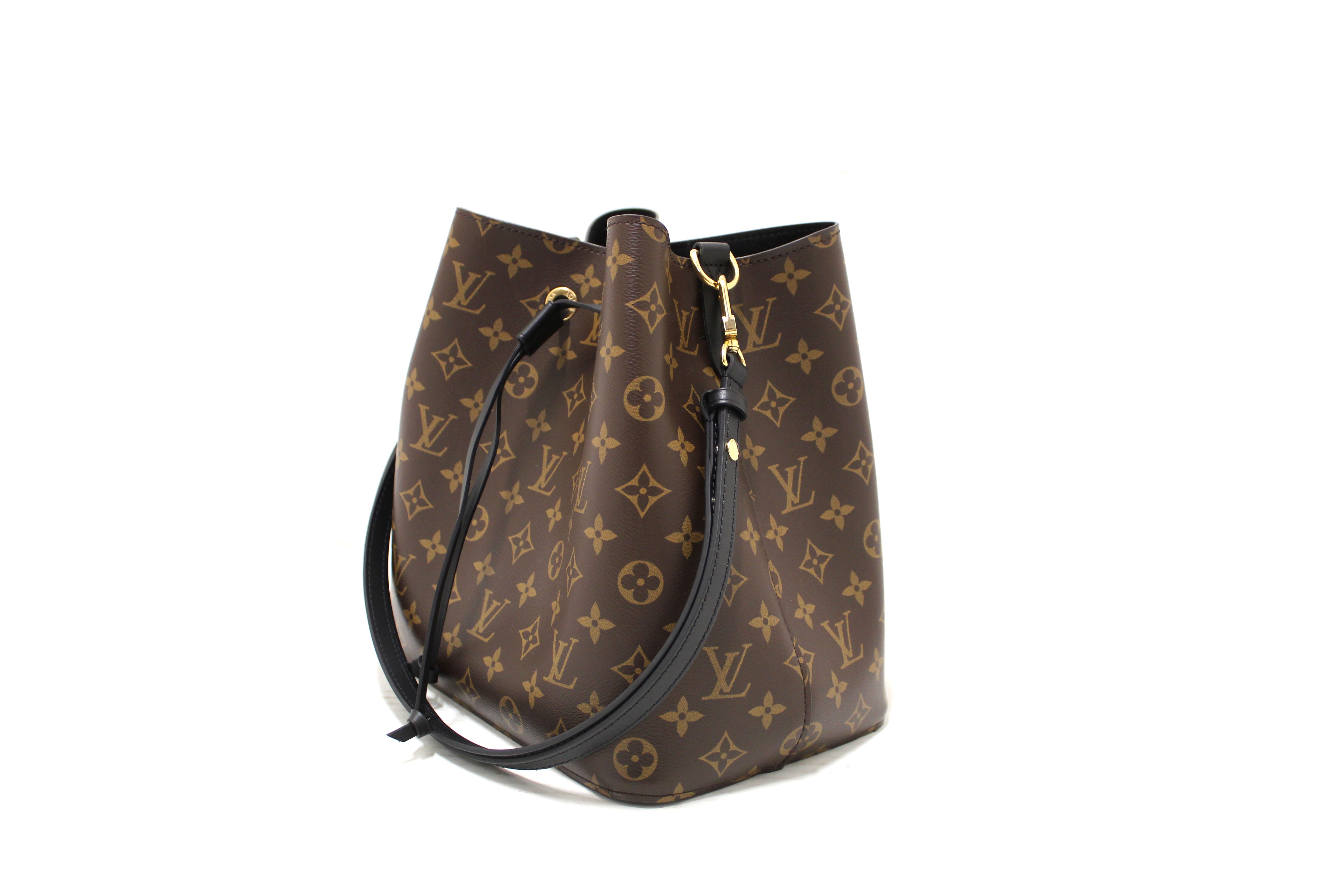 Authentic Louis Vuitton Classic Monogram Black NeoNoe Shoulder Bag