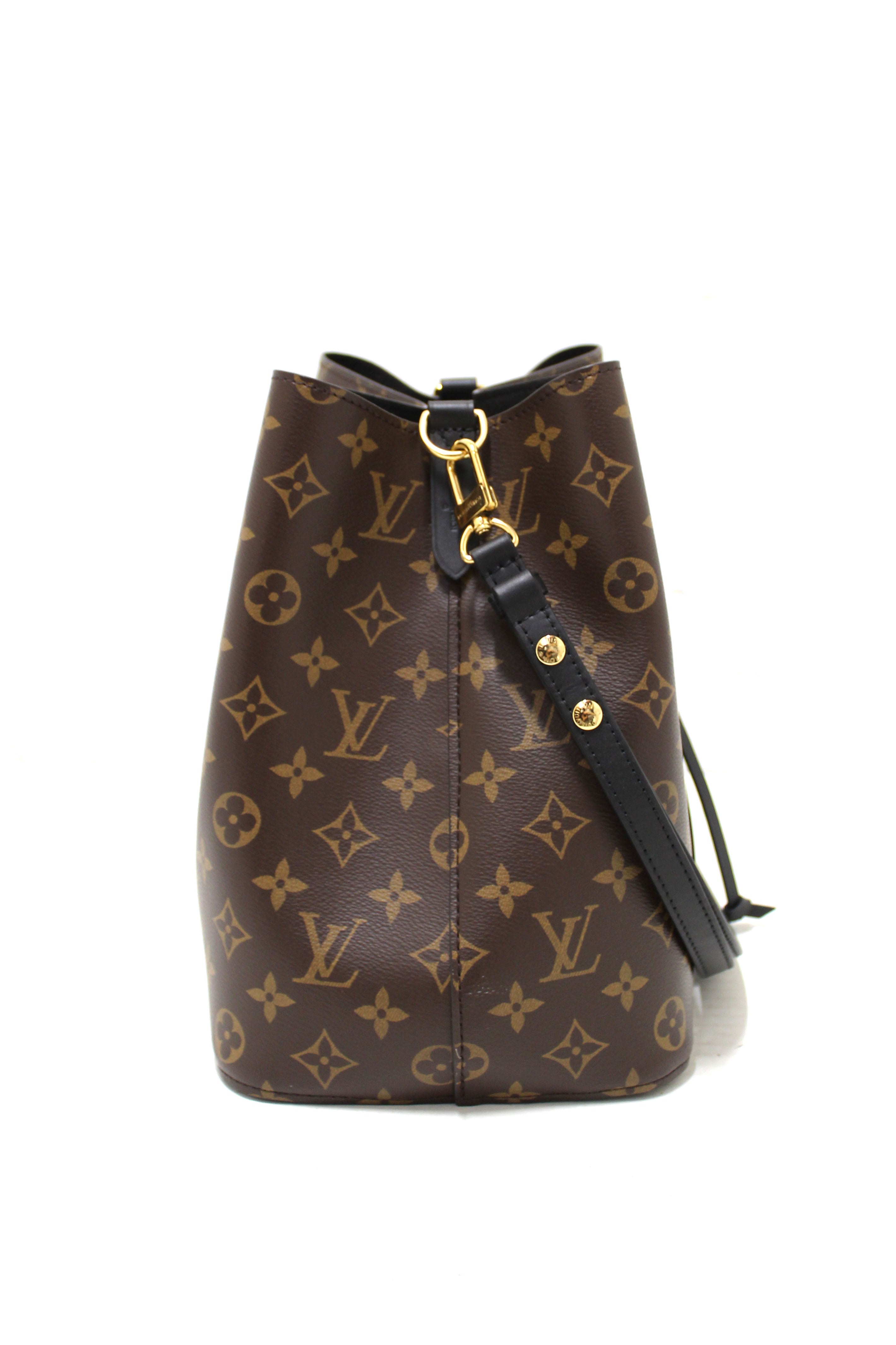 Authentic Louis Vuitton Classic Monogram Black NeoNoe Shoulder Bag