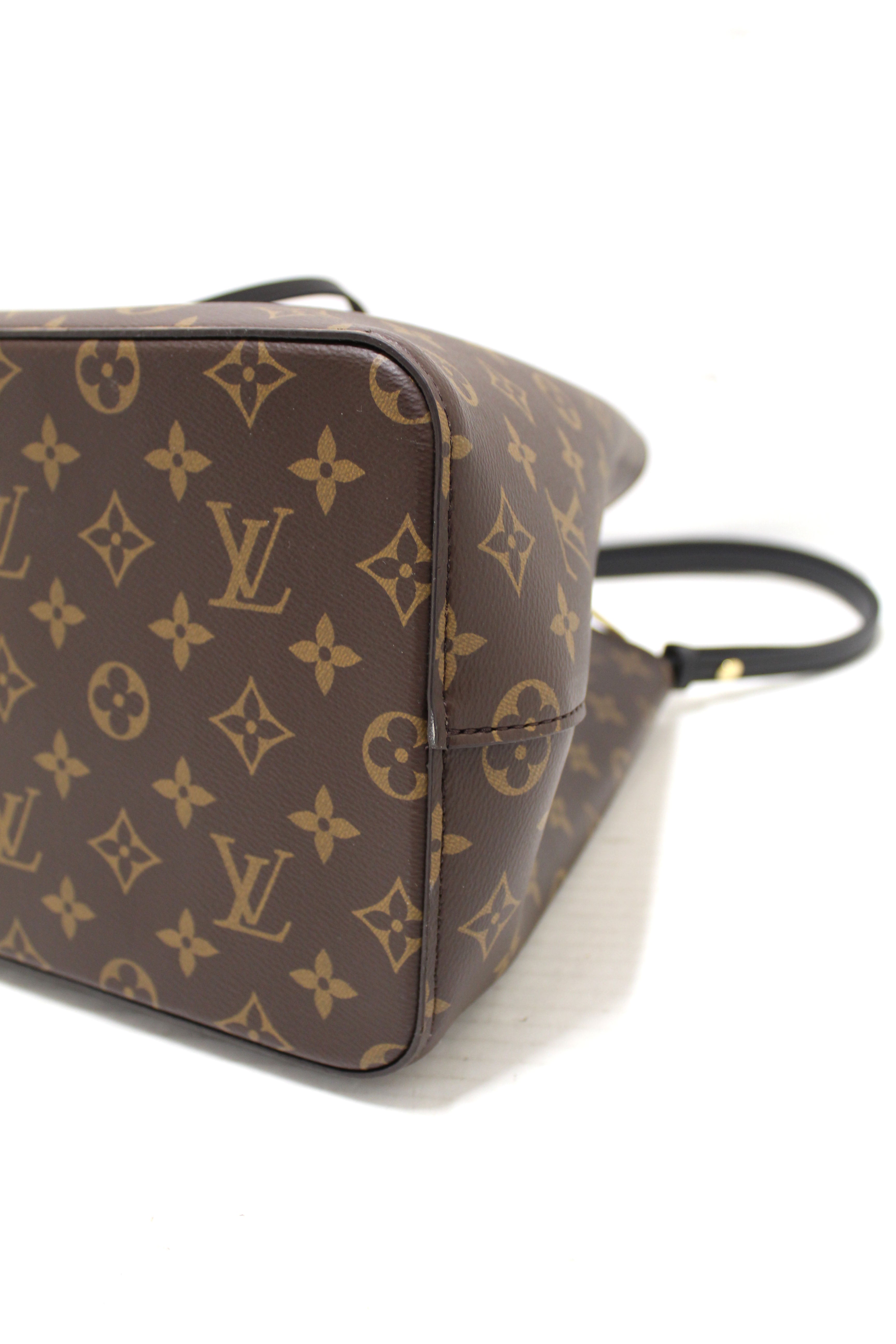 Authentic Louis Vuitton Classic Monogram Black NeoNoe Shoulder Bag