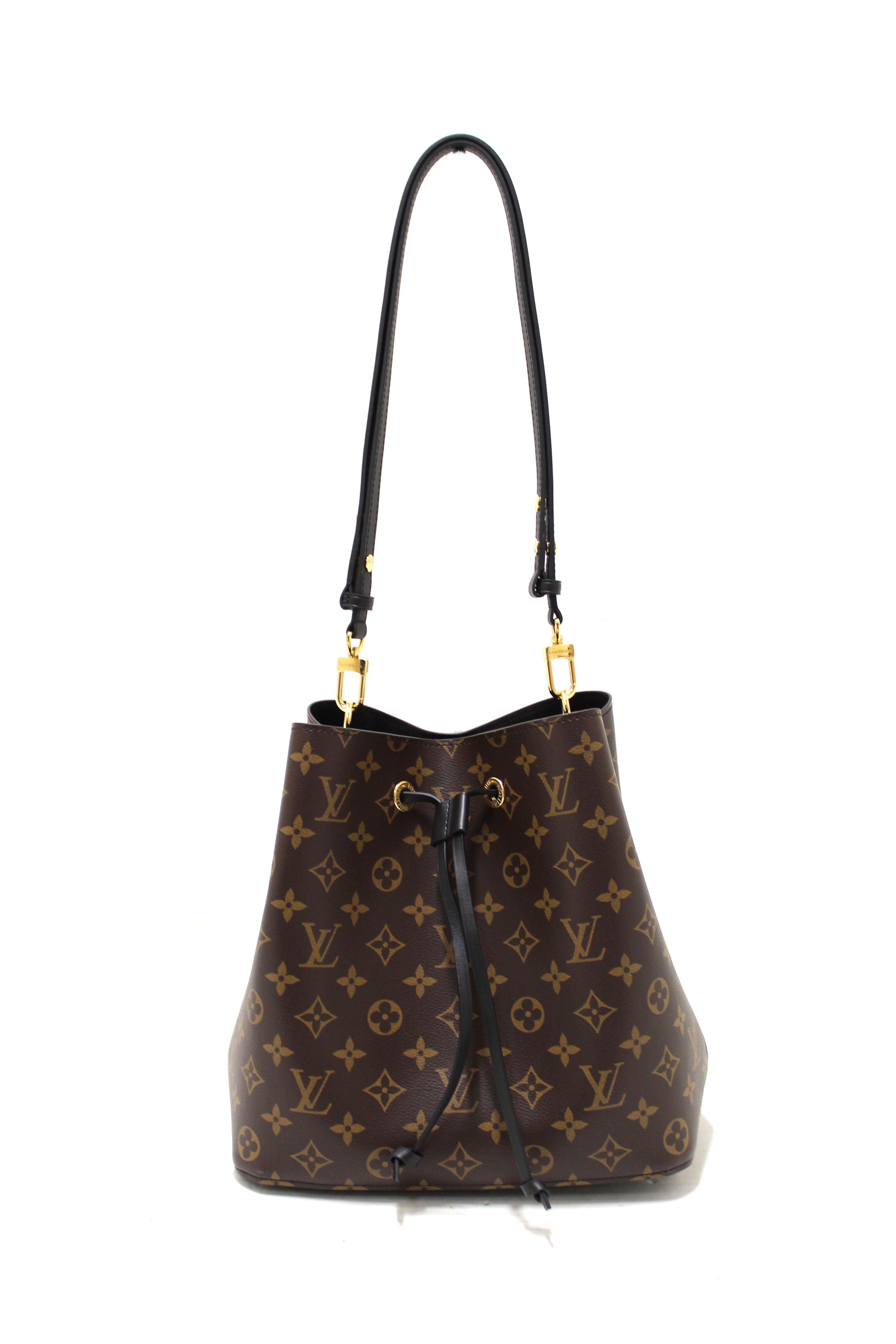 Authentic Louis Vuitton Classic Monogram Black NeoNoe Shoulder Bag