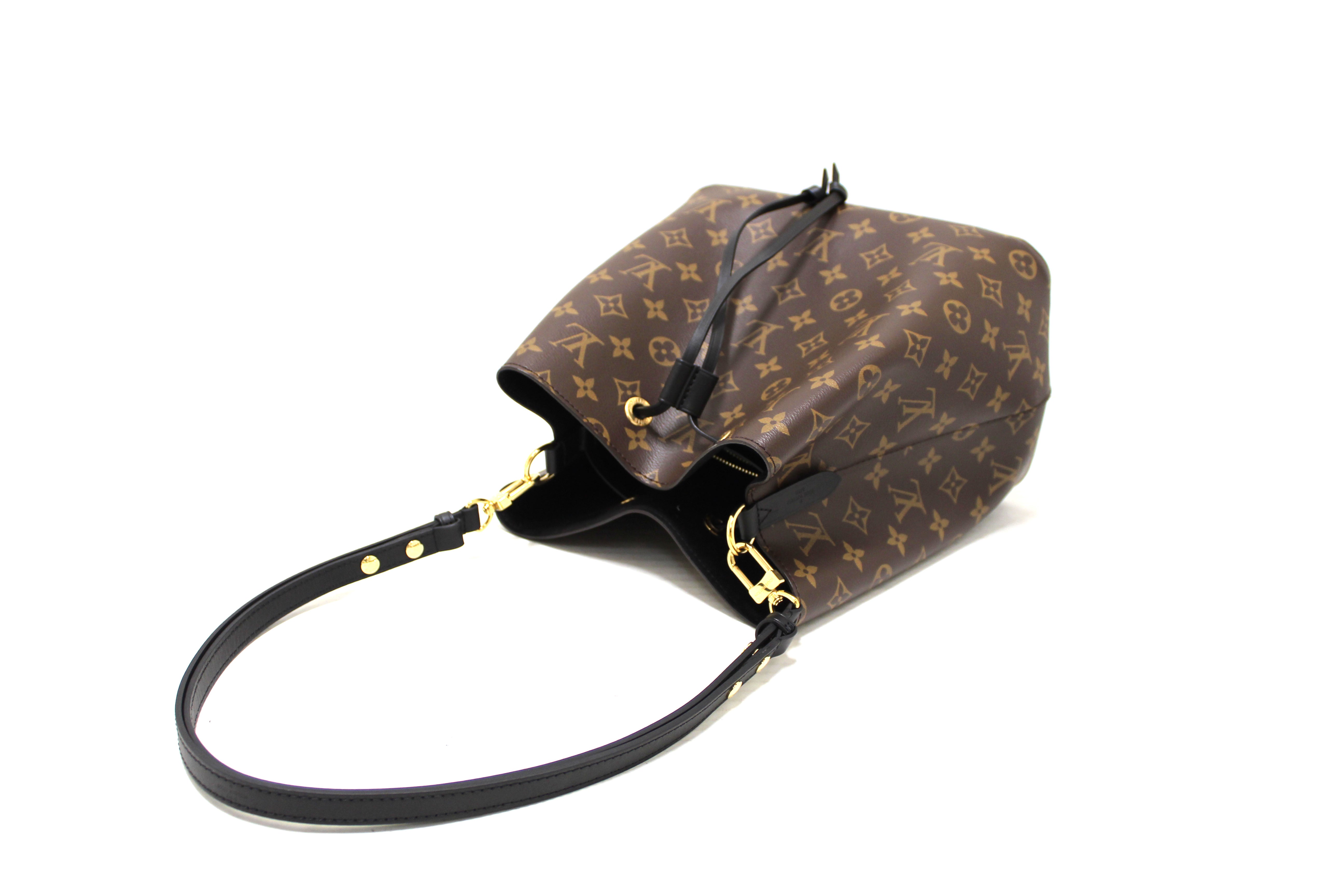 Authentic Louis Vuitton Classic Monogram Black NeoNoe Shoulder Bag