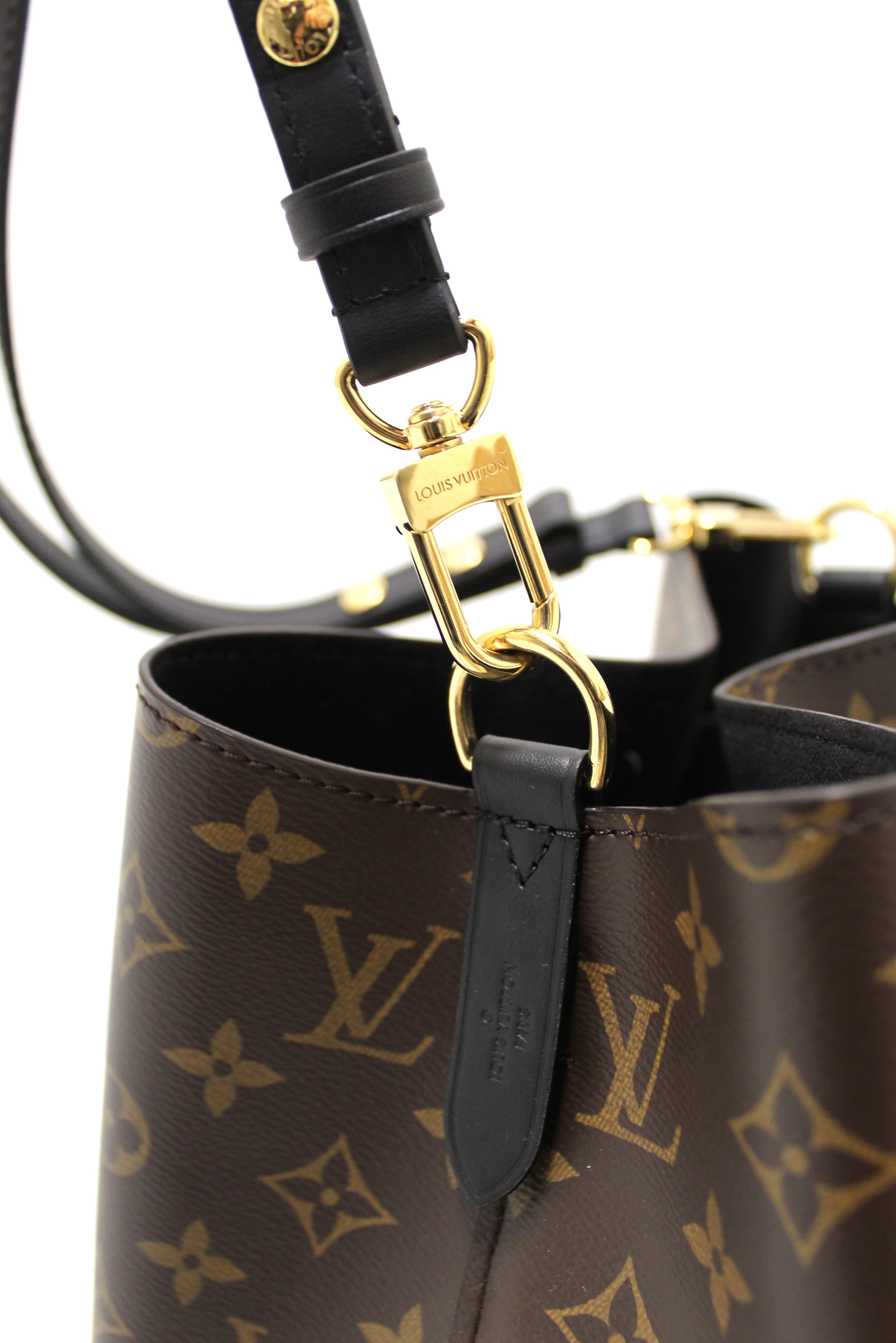 Authentic Louis Vuitton Classic Monogram Black NeoNoe Shoulder Bag