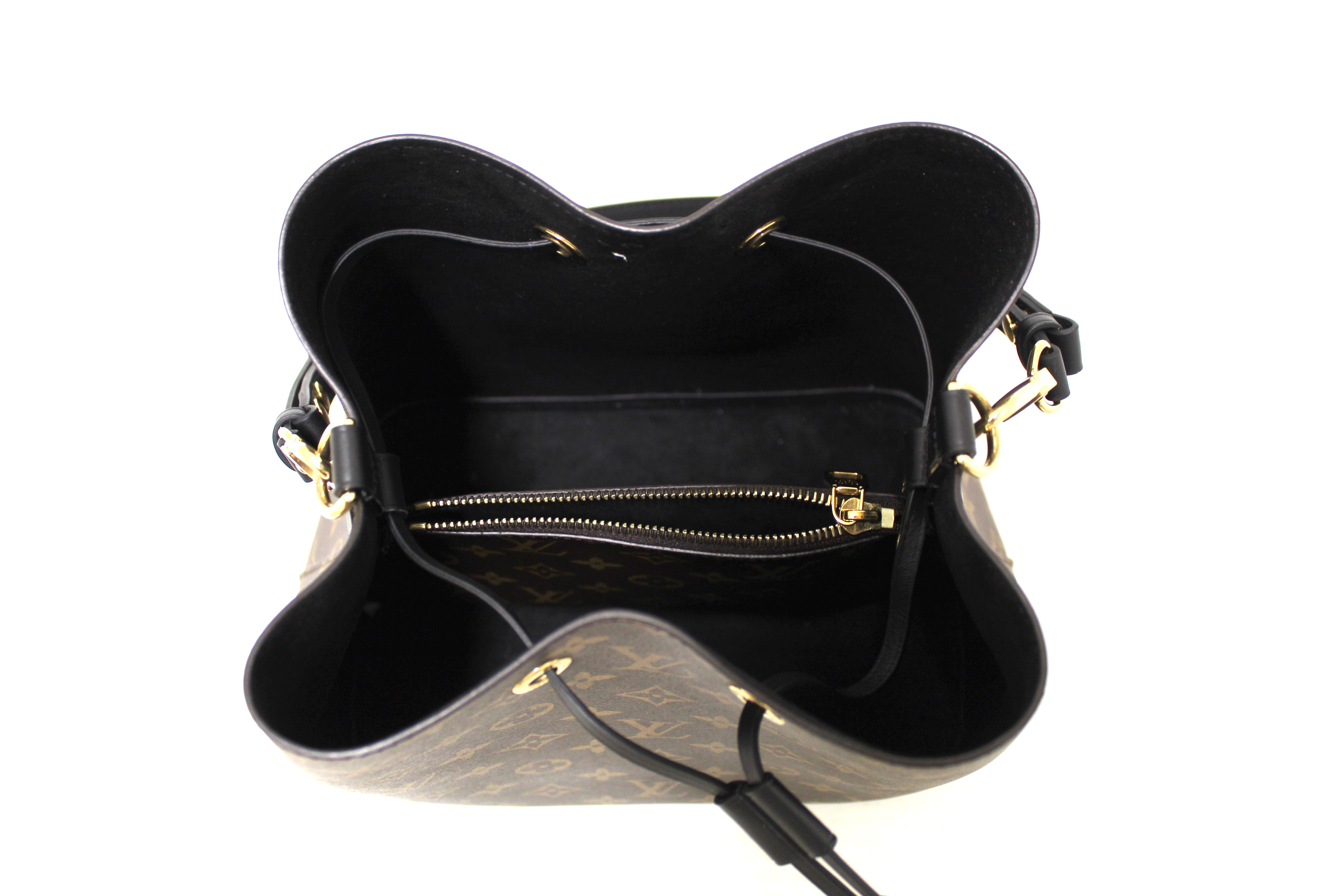 Authentic Louis Vuitton Classic Monogram Black NeoNoe Shoulder Bag