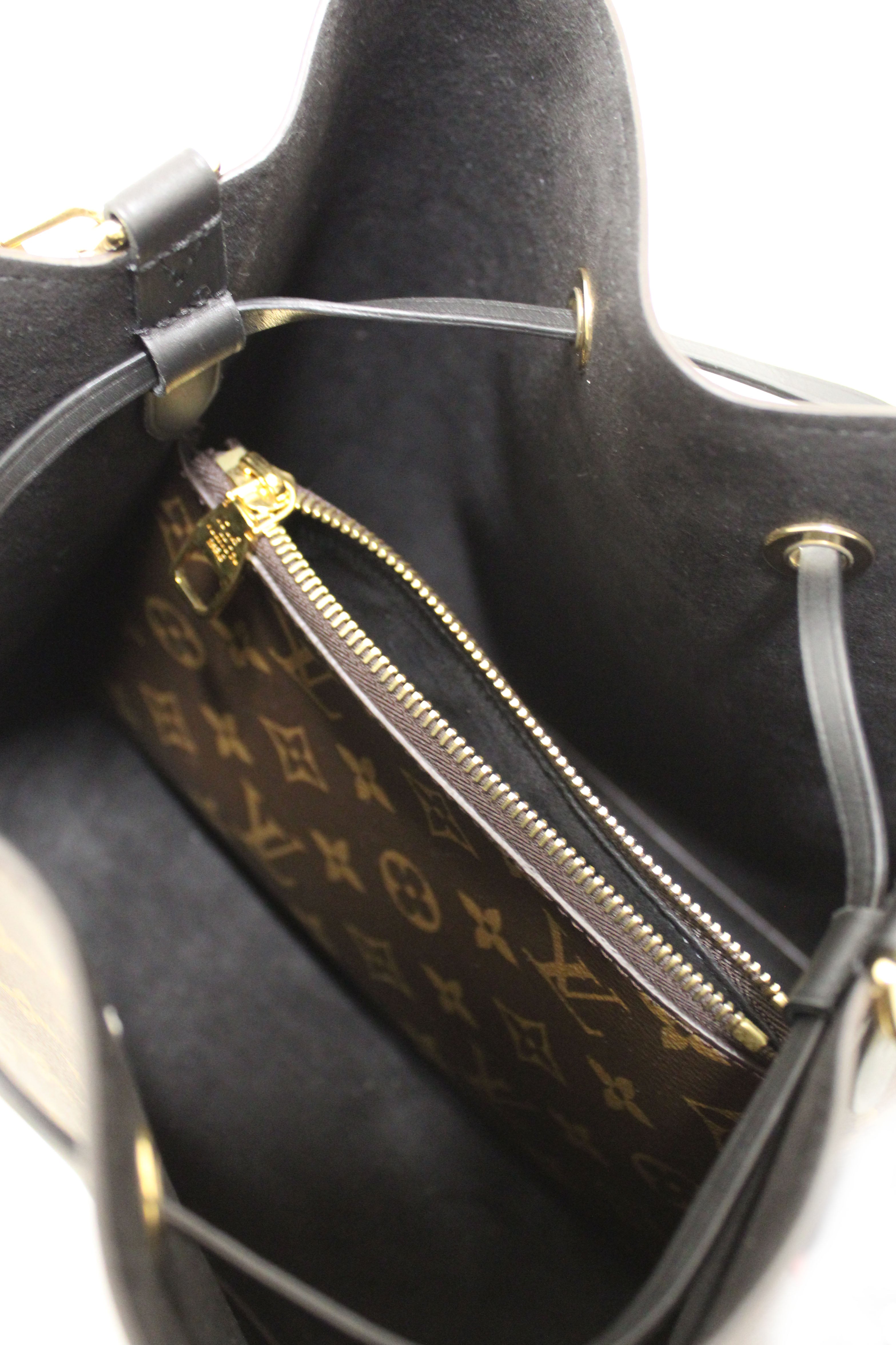 Authentic Louis Vuitton Classic Monogram Black NeoNoe Shoulder Bag