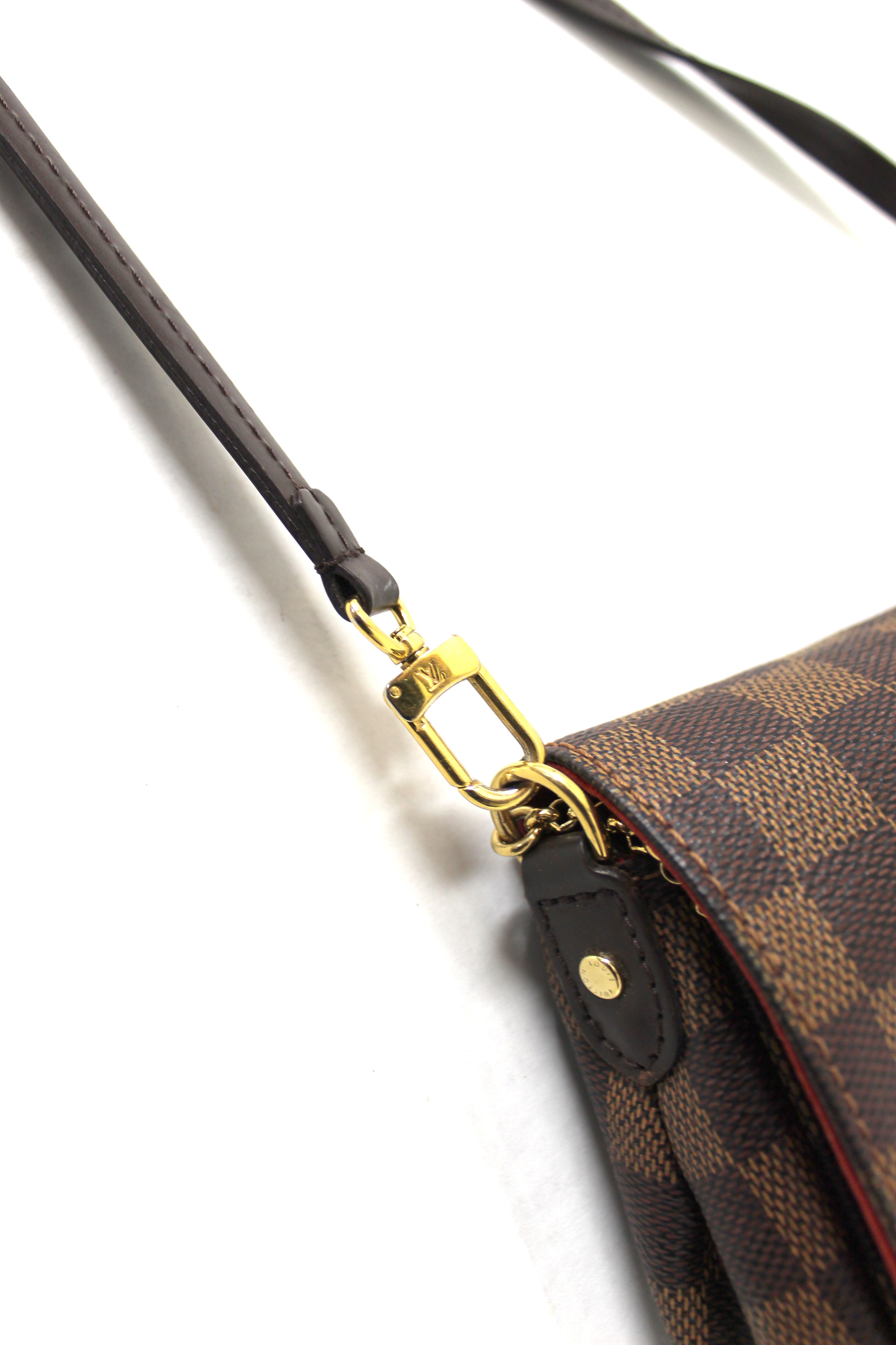 Authentic Louis Vuitton Damier Ebene Favorite PM Messenger Bag