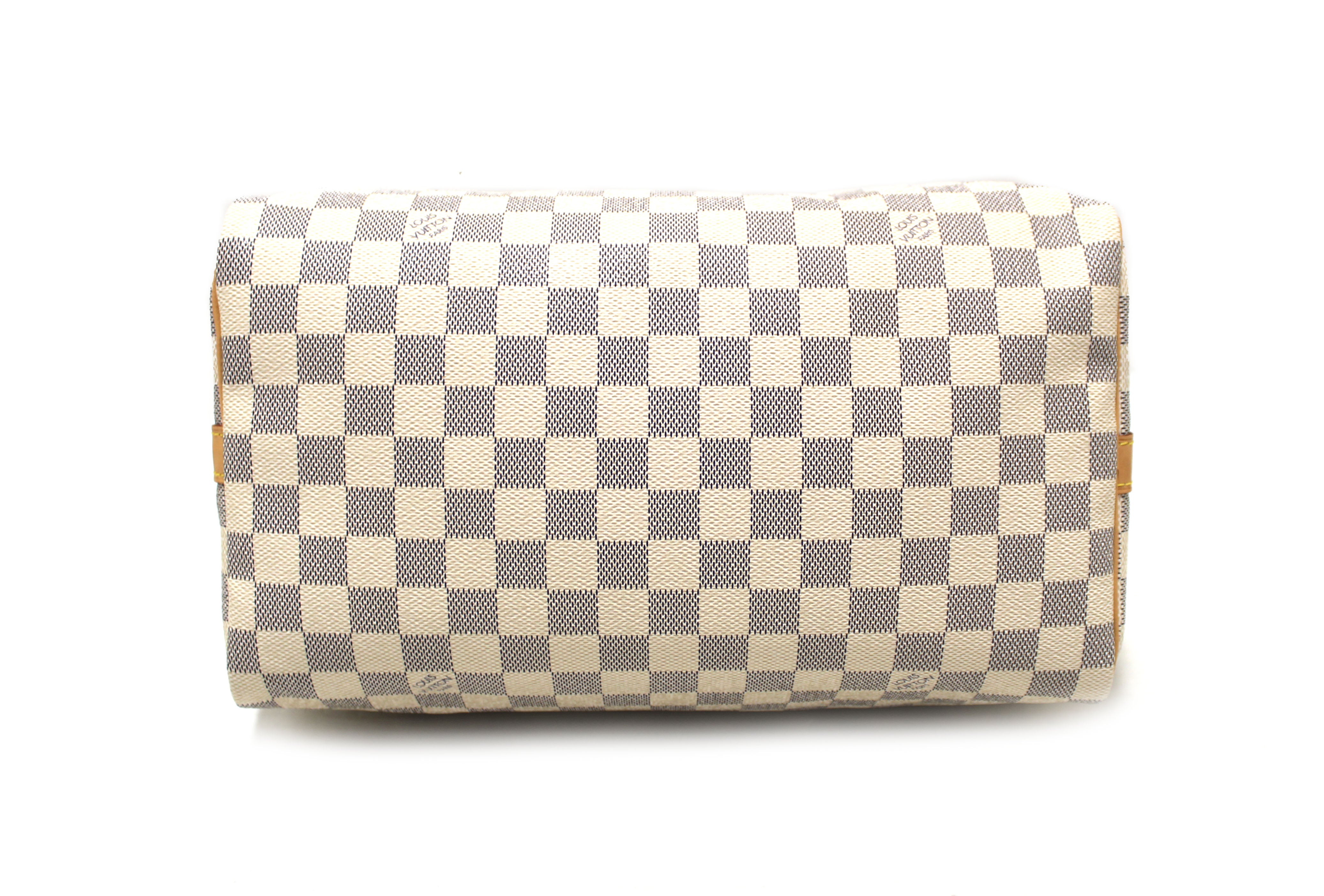 Authentic Louis Vuitton Damier Azur Speedy 30 Bandouliere Bag