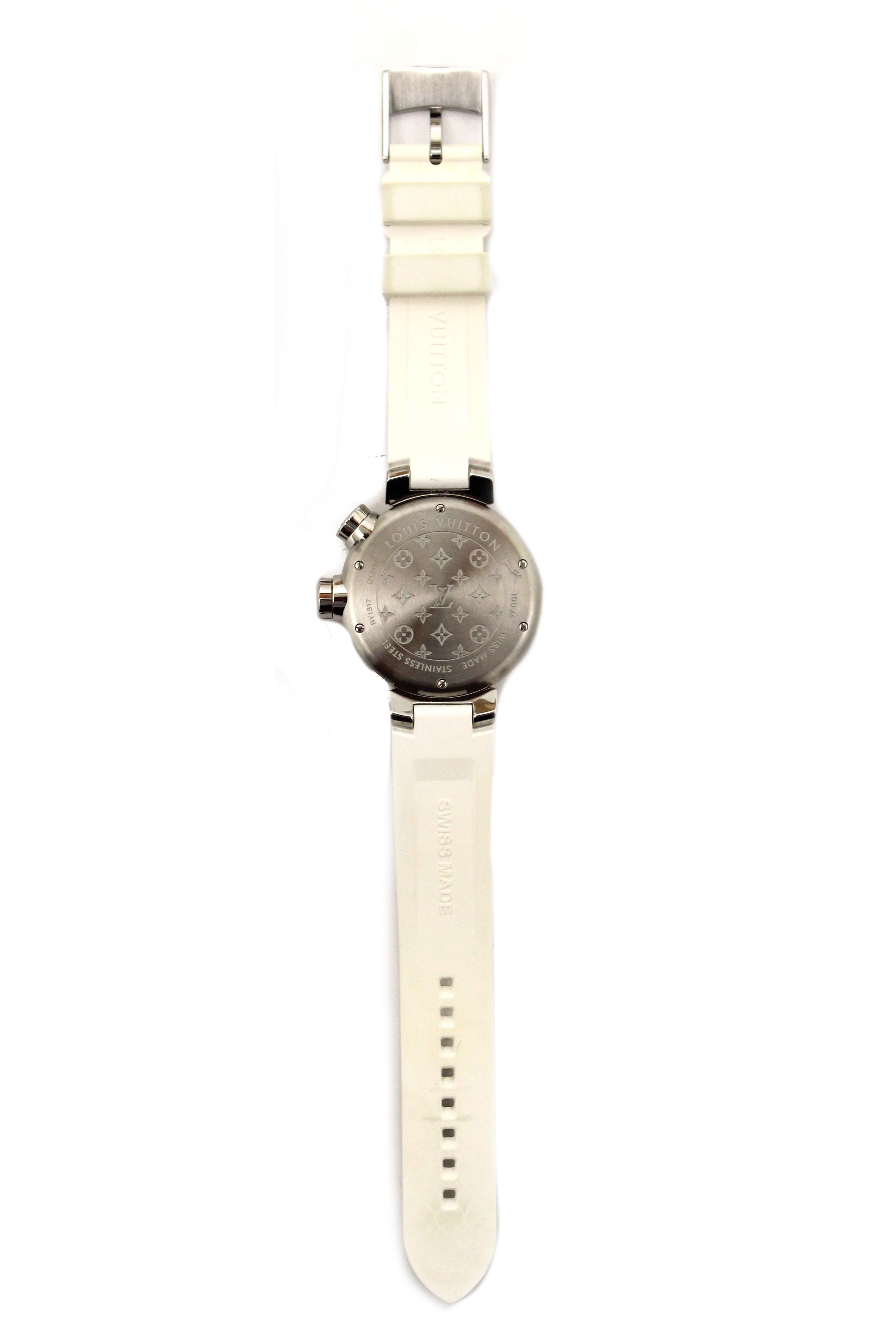 Authentic Louis Vuitton White Lovely Cup Chronograph Watch