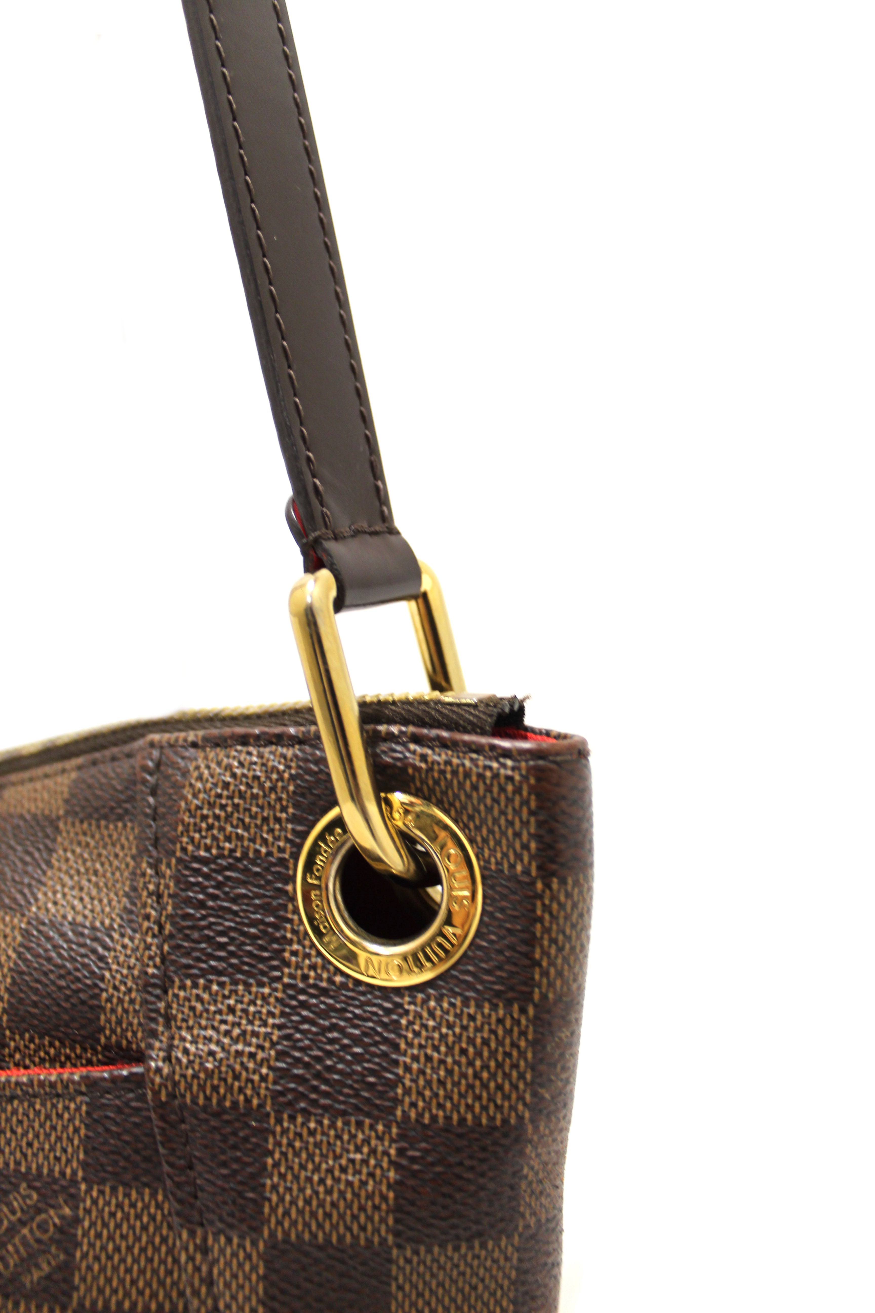 Authentic Louis Vuitton Damier Ebene South Bank Besace Messenger Bag