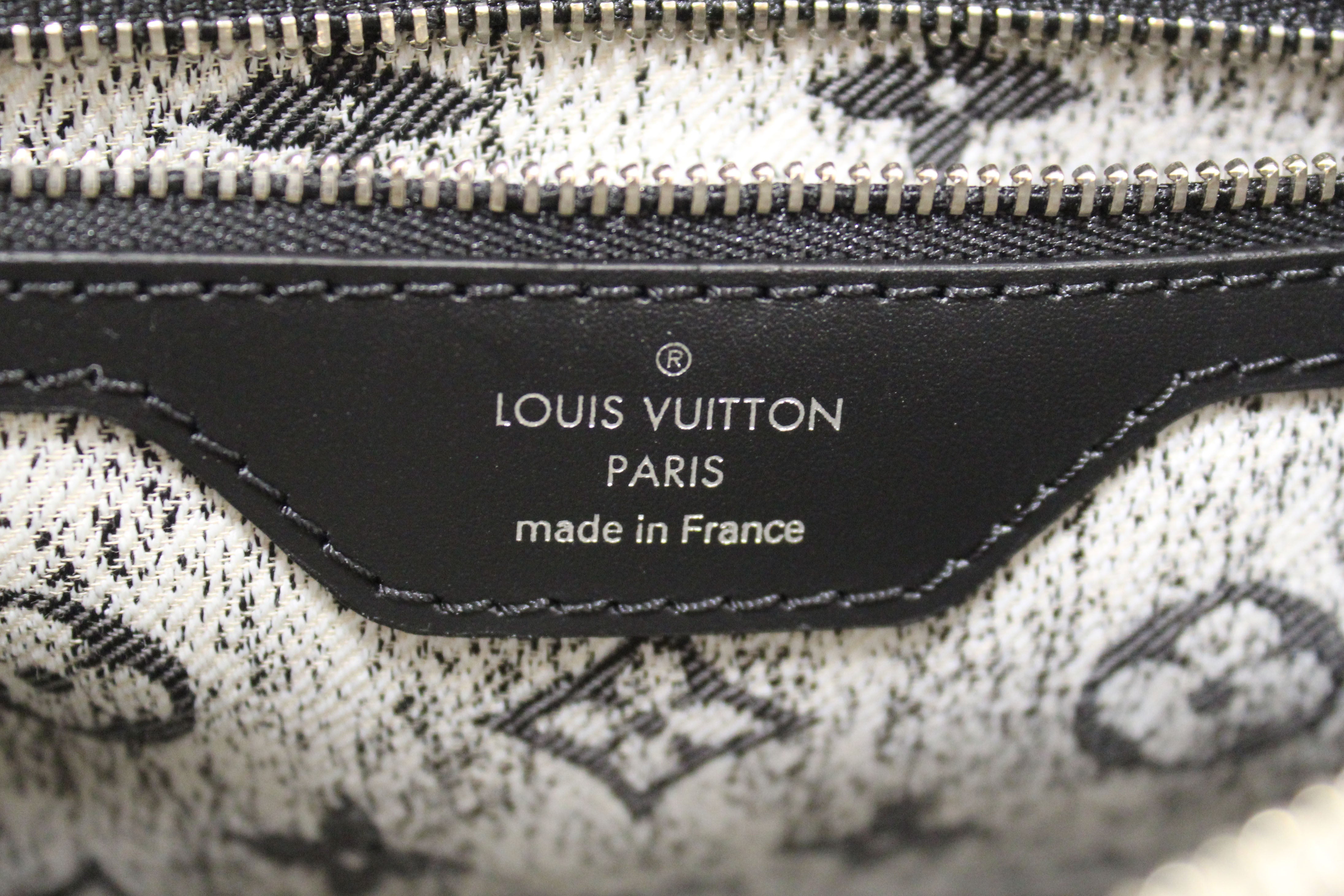 Authentic Louis Vuitton Monogram Grey Jacquard Denim Speedy 25 Bandouliere Bag