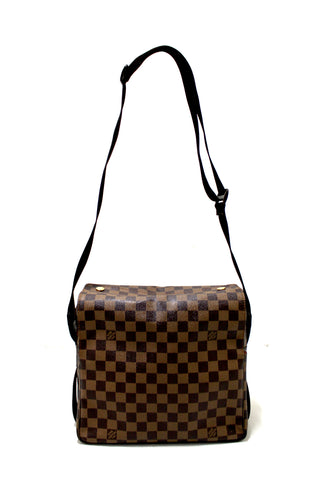 Authentic Louis Vuitton Damier Ebene Canvas Naviglio Messenger Bag