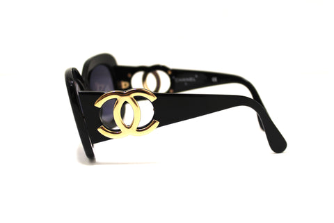 Authentic Chanel Black CC Sunglasses