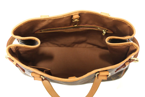 Authentic Louis Vuitton Classic Monogram Horizontal Batignolles Tote Shoulder Bag