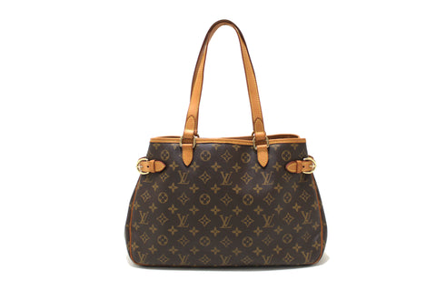 Authentic Louis Vuitton Classic Monogram Horizontal Batignolles Tote Shoulder Bag