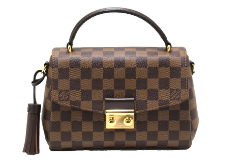 Authentic Louis Vuitton Damier Ebene Croisette Handbag/Messenger Bag