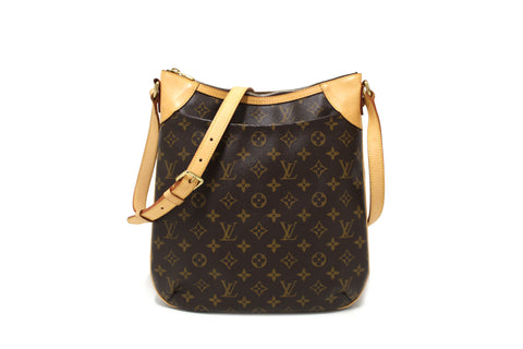 Authentic Louis Vuitton Classic Monogram Odeon MM Messenger Bag