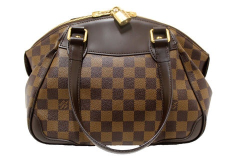 Authentic Louis Vuitton Damier Ebene Verona PM Handbag