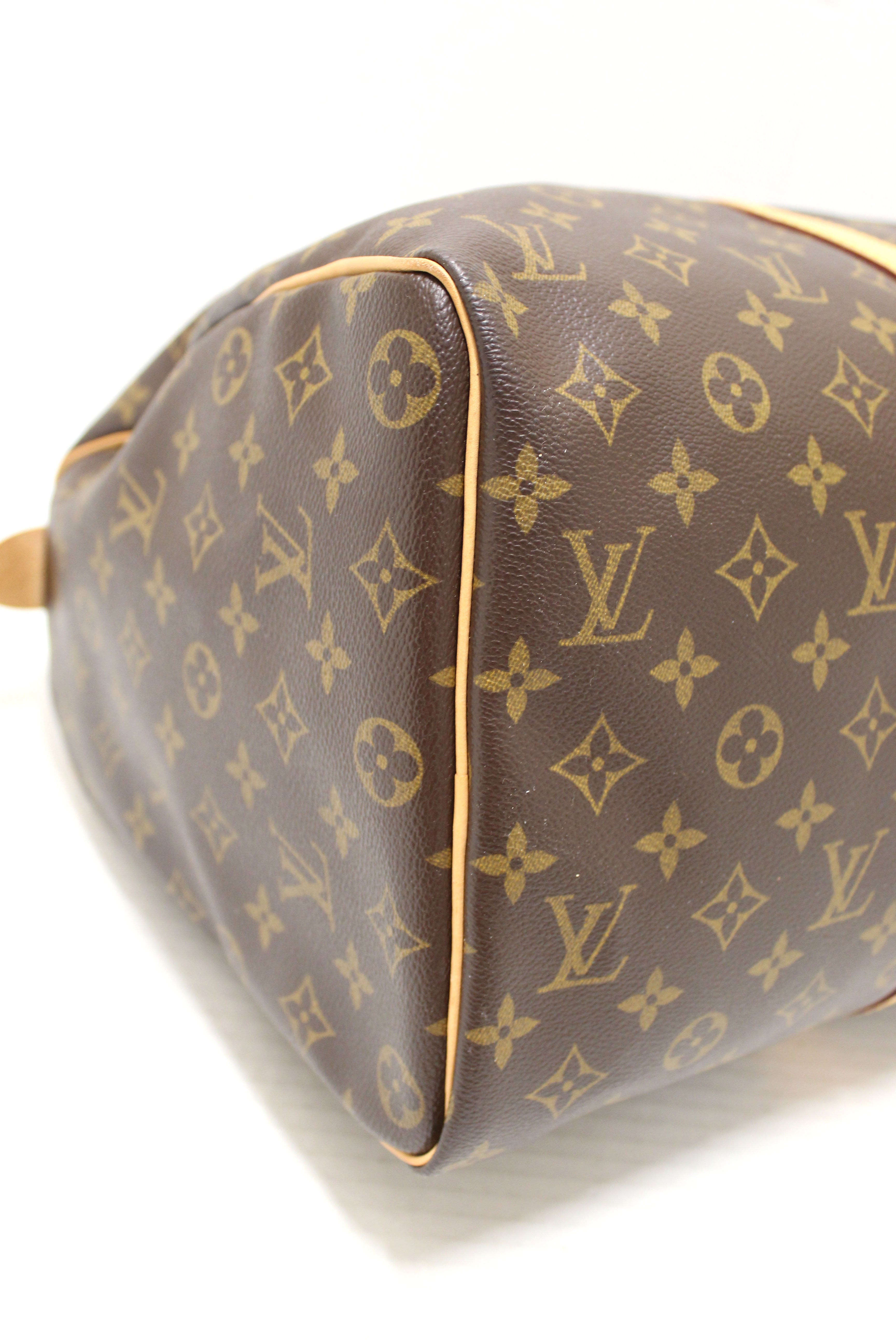 Authentic Louis Vuitton Classic Monogram Keepall 45 Travel Bag