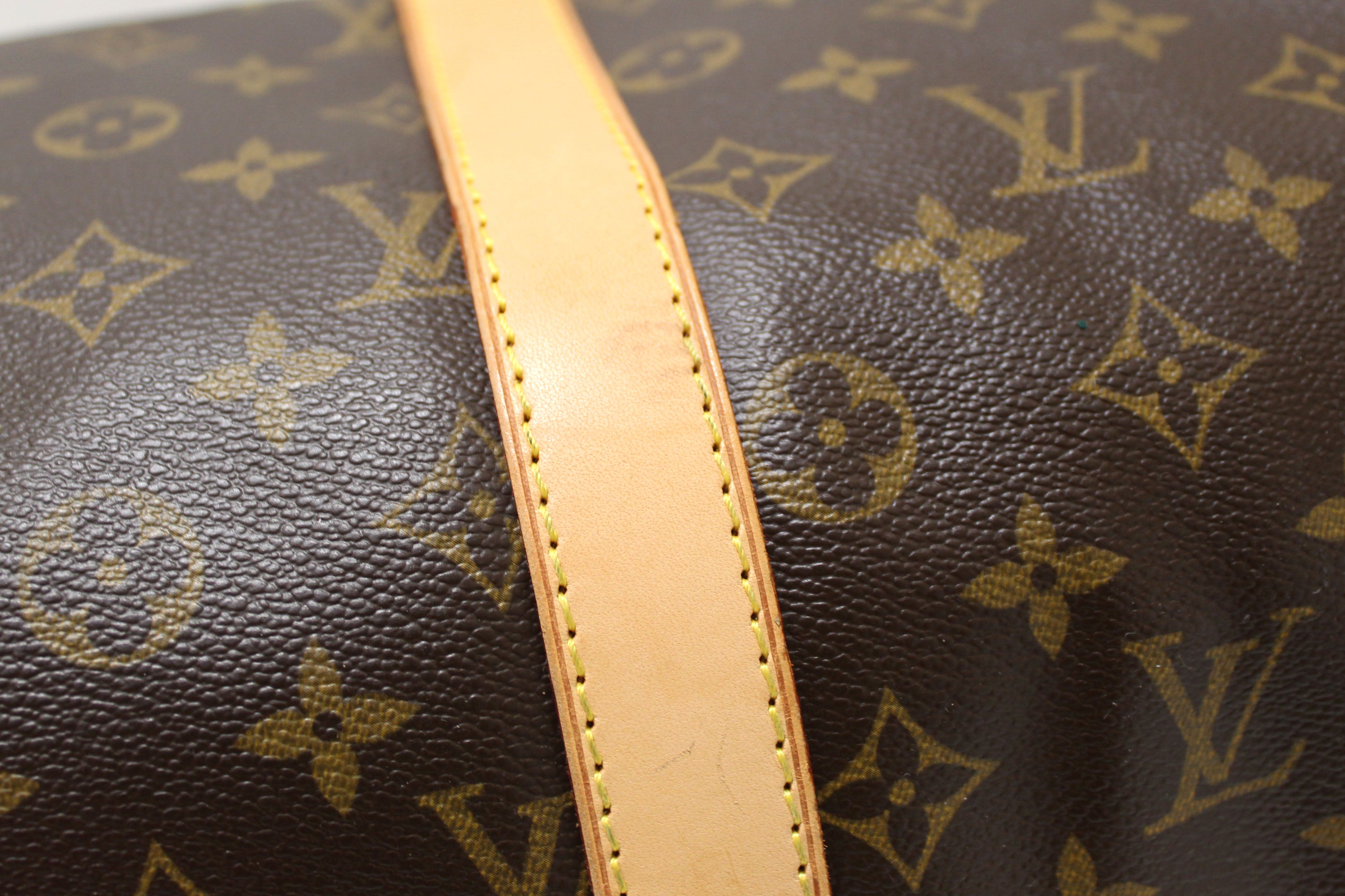 Authentic Louis Vuitton Classic Monogram Keepall 45 Travel Bag